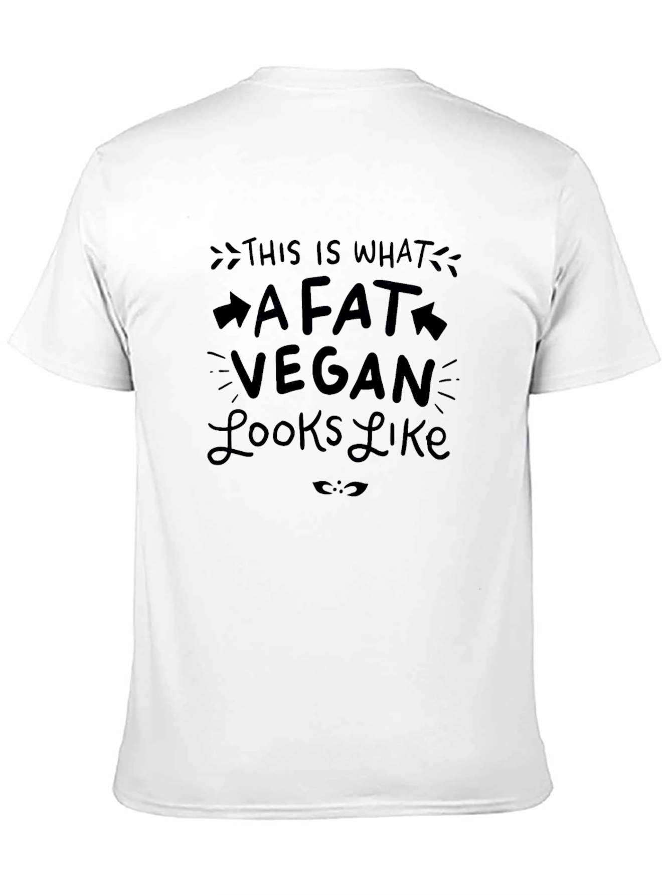 Fat Vegan Graphic Tee - Black T-Shirt
