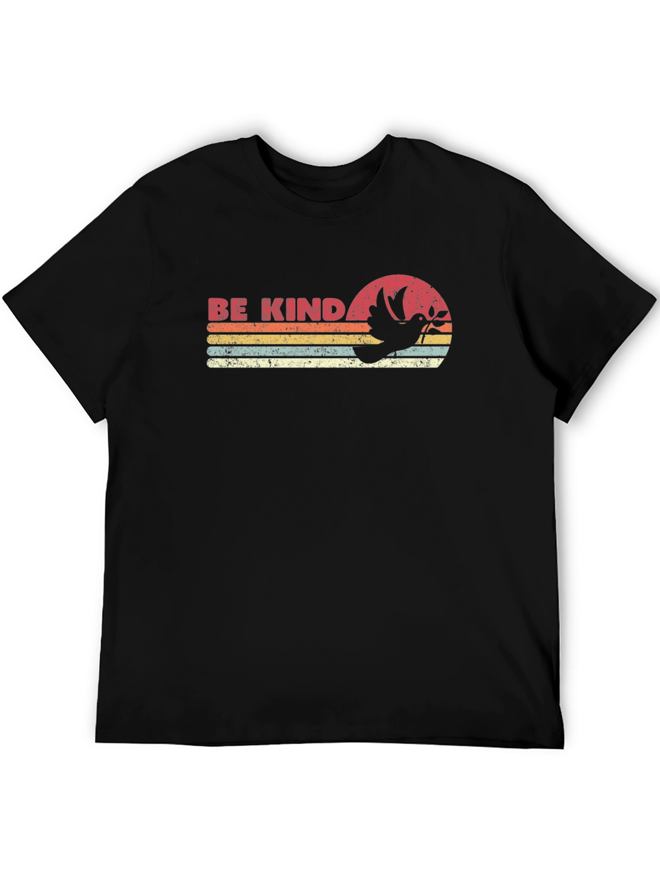 Be Kind Retro T-Shirt - Dove Graphic