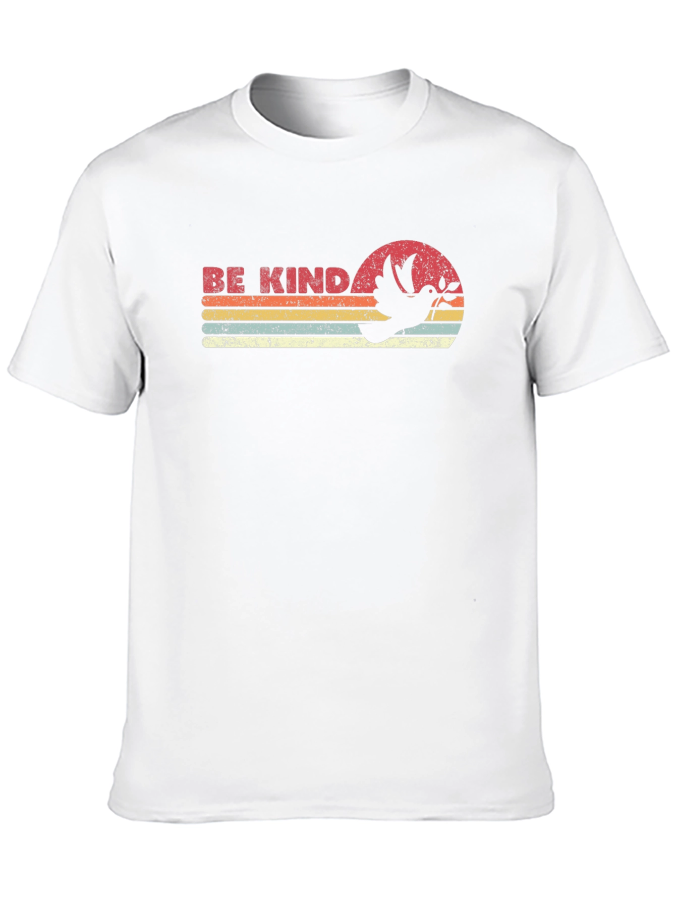Be Kind Retro T-Shirt - Dove Graphic