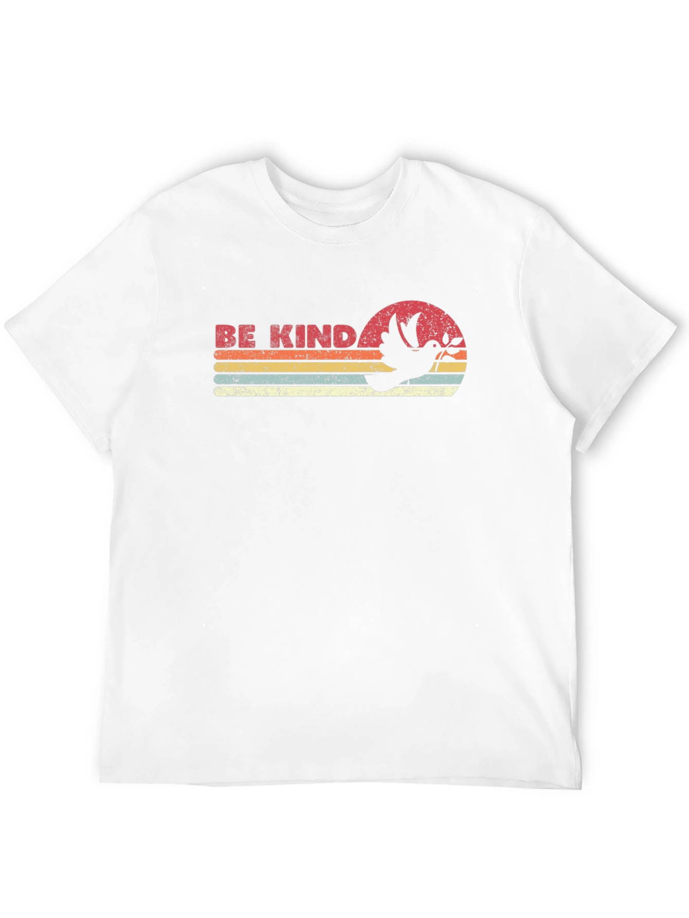 Be Kind Retro T-Shirt - Dove Graphic