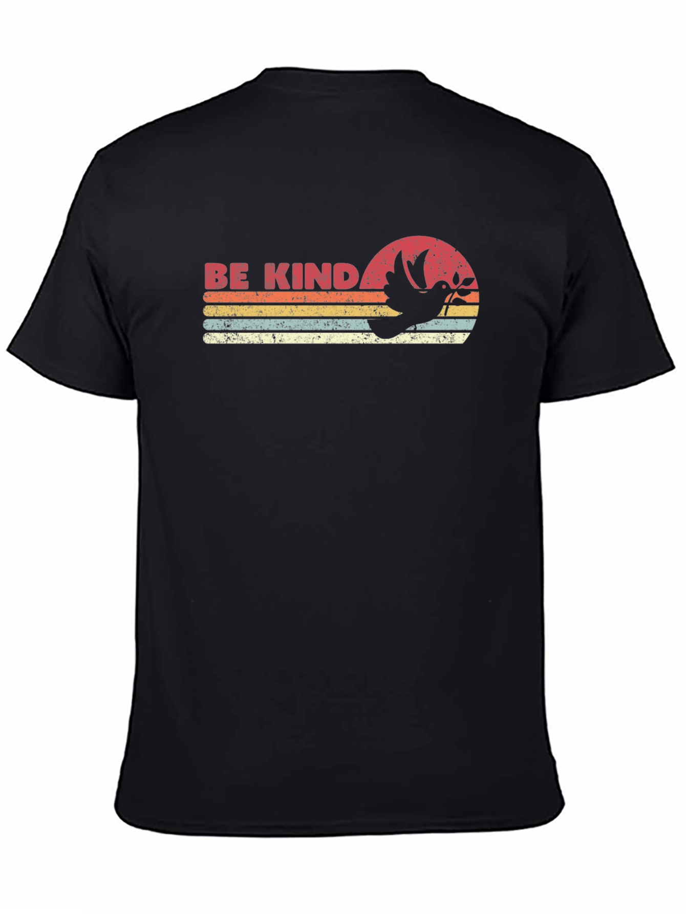 Be Kind Retro T-Shirt - Dove Graphic