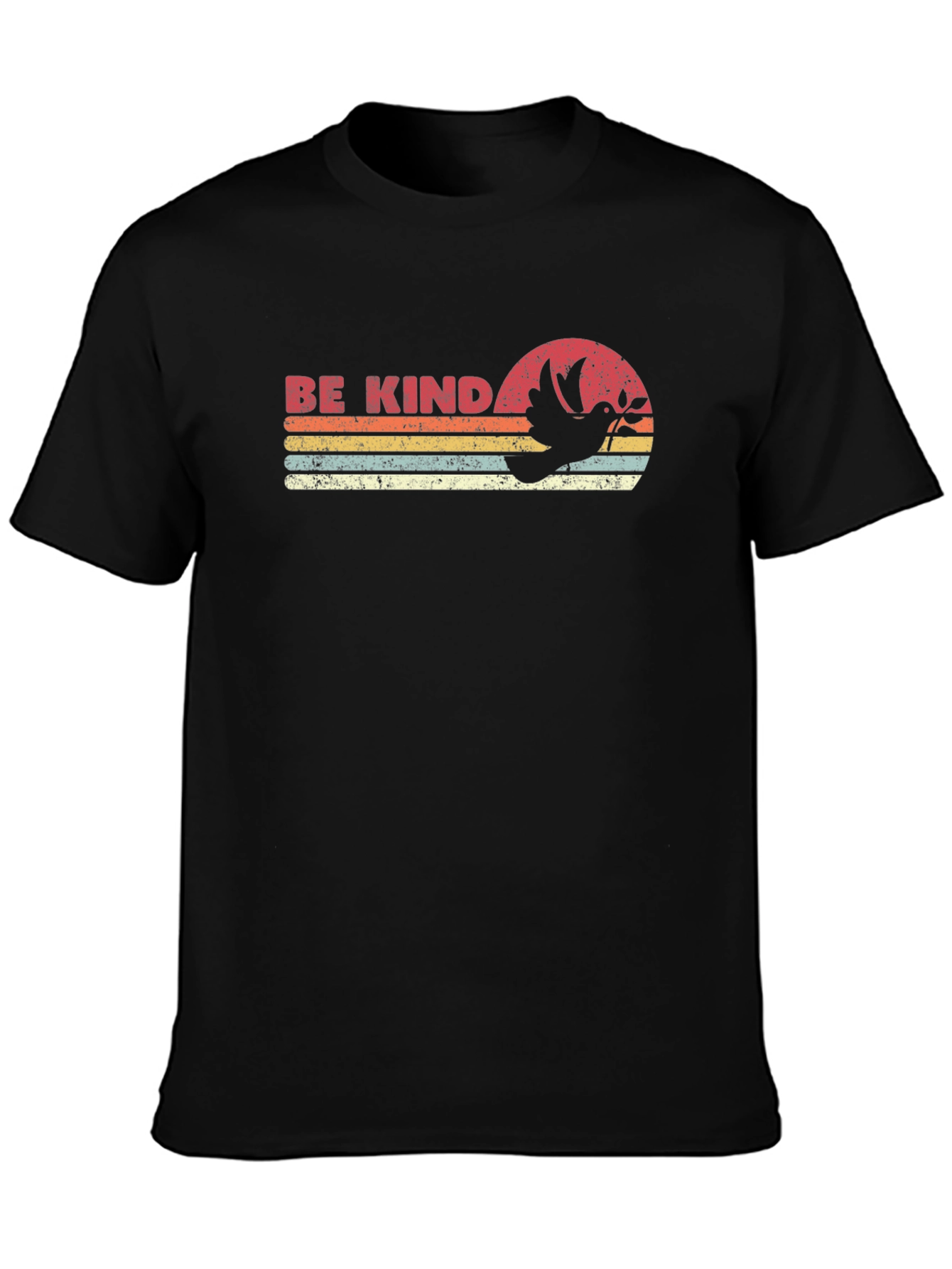 Be Kind Retro T-Shirt - Dove Graphic