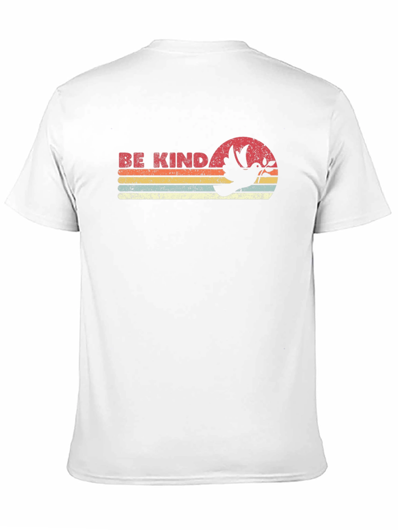 Be Kind Retro T-Shirt - Dove Graphic