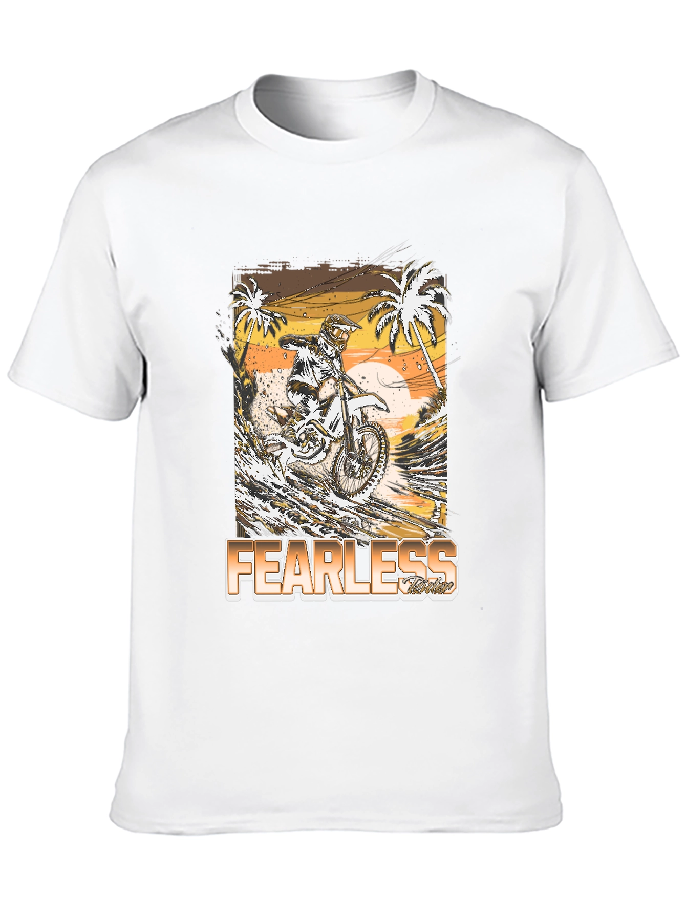 Fearless Rider Graphic Tee - Motocross T-Shirt