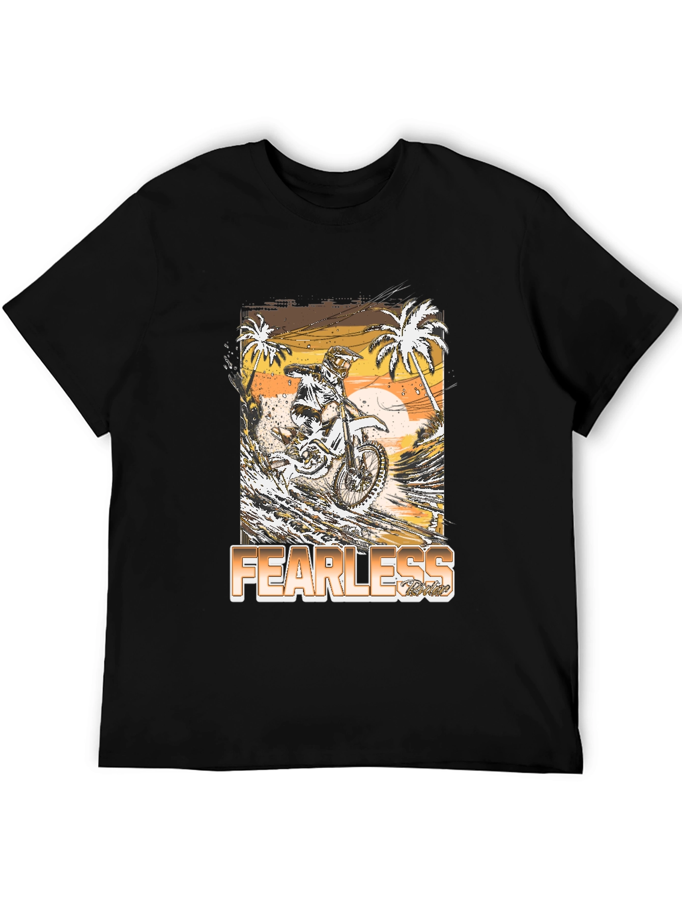 Fearless Rider Graphic Tee - Motocross T-Shirt