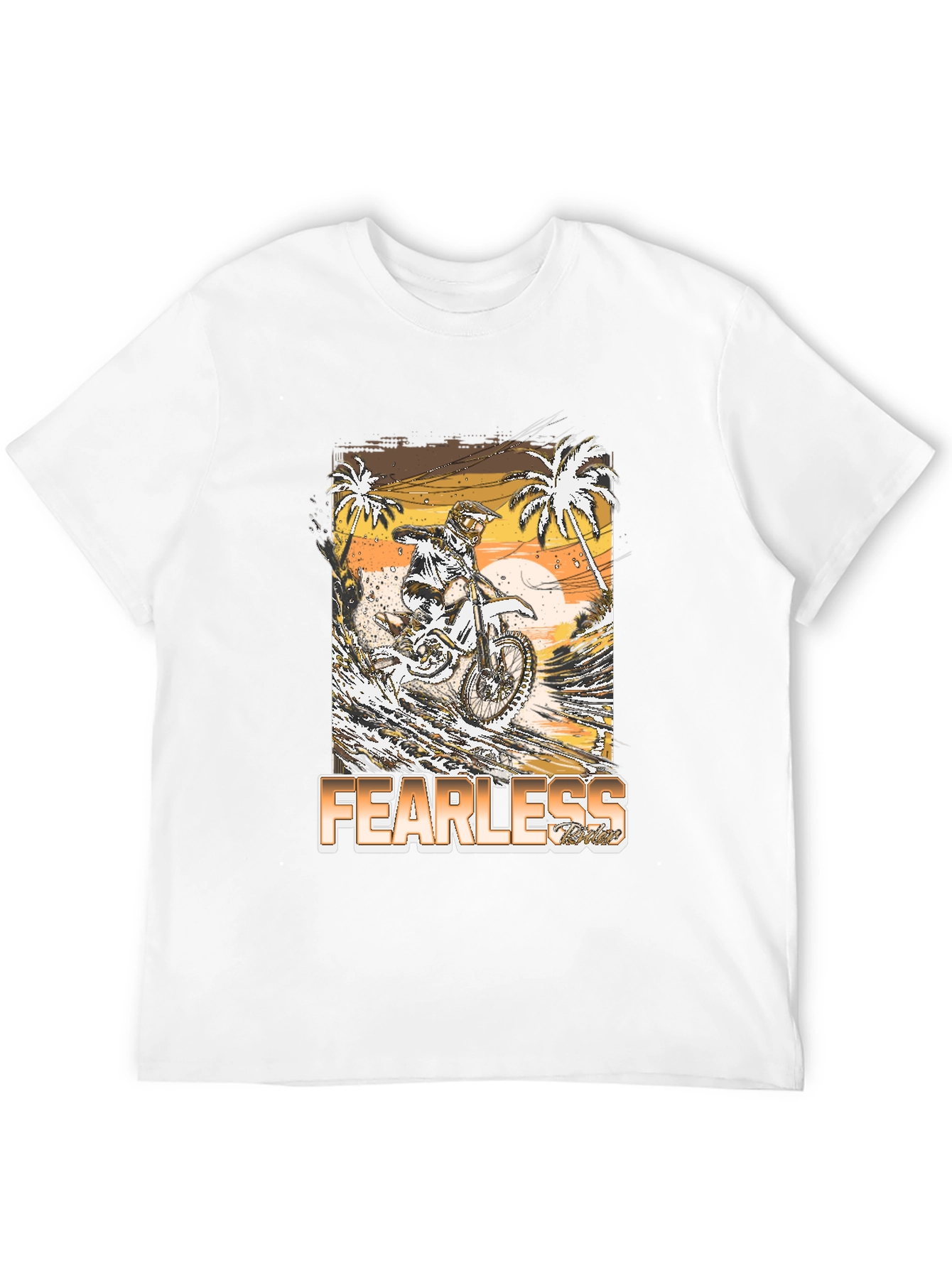 Fearless Rider Graphic Tee - Motocross T-Shirt