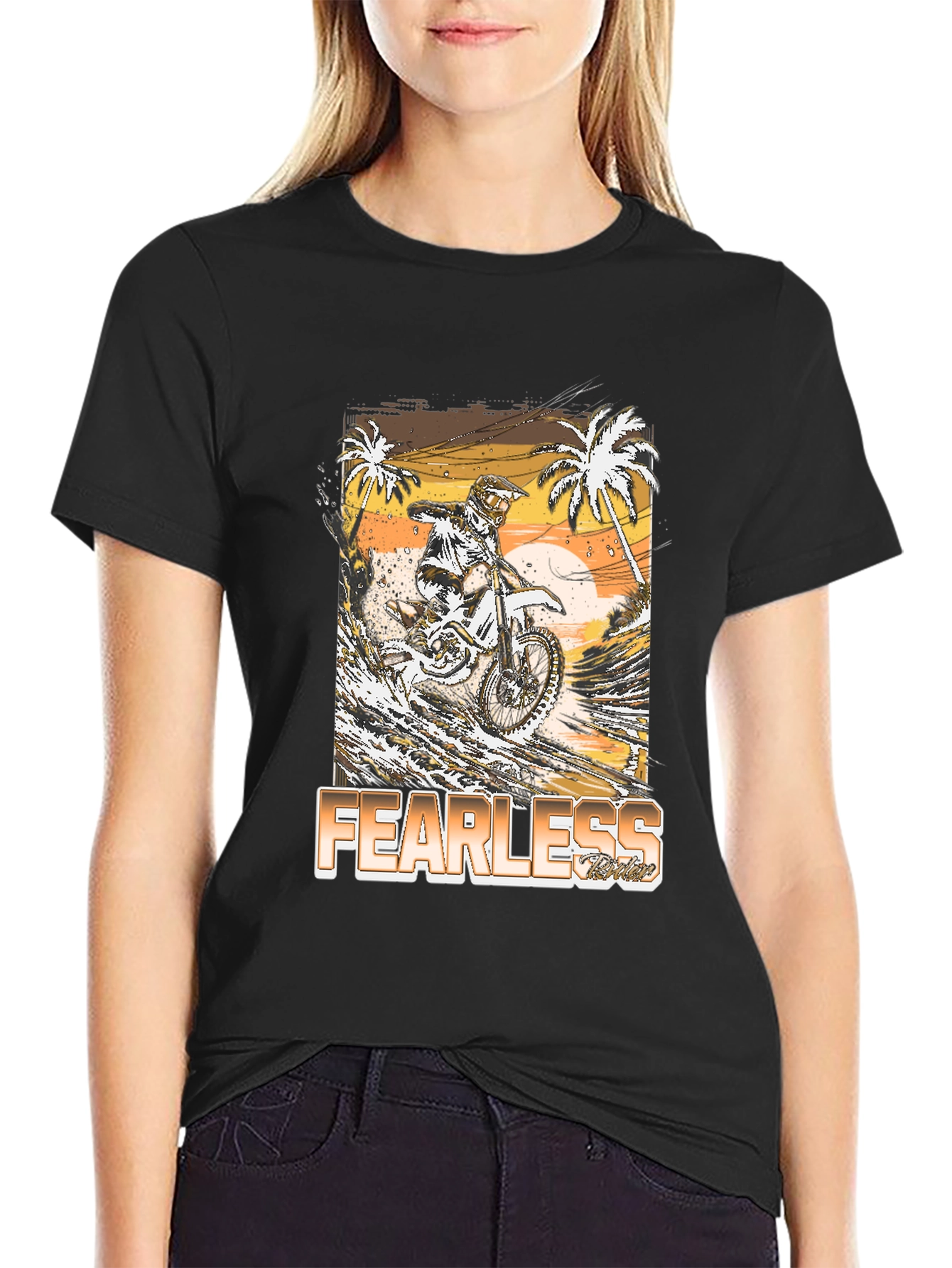 Fearless Rider Graphic Tee - Motocross T-Shirt