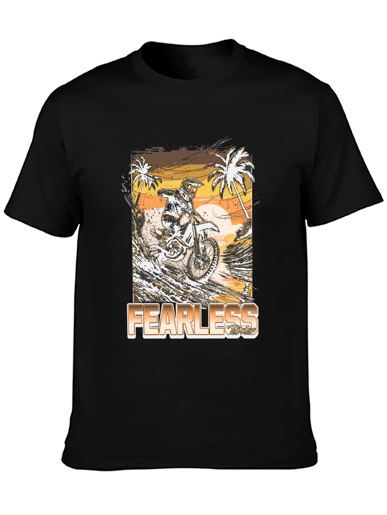 Fearless Rider Graphic Tee - Motocross T-Shirt
