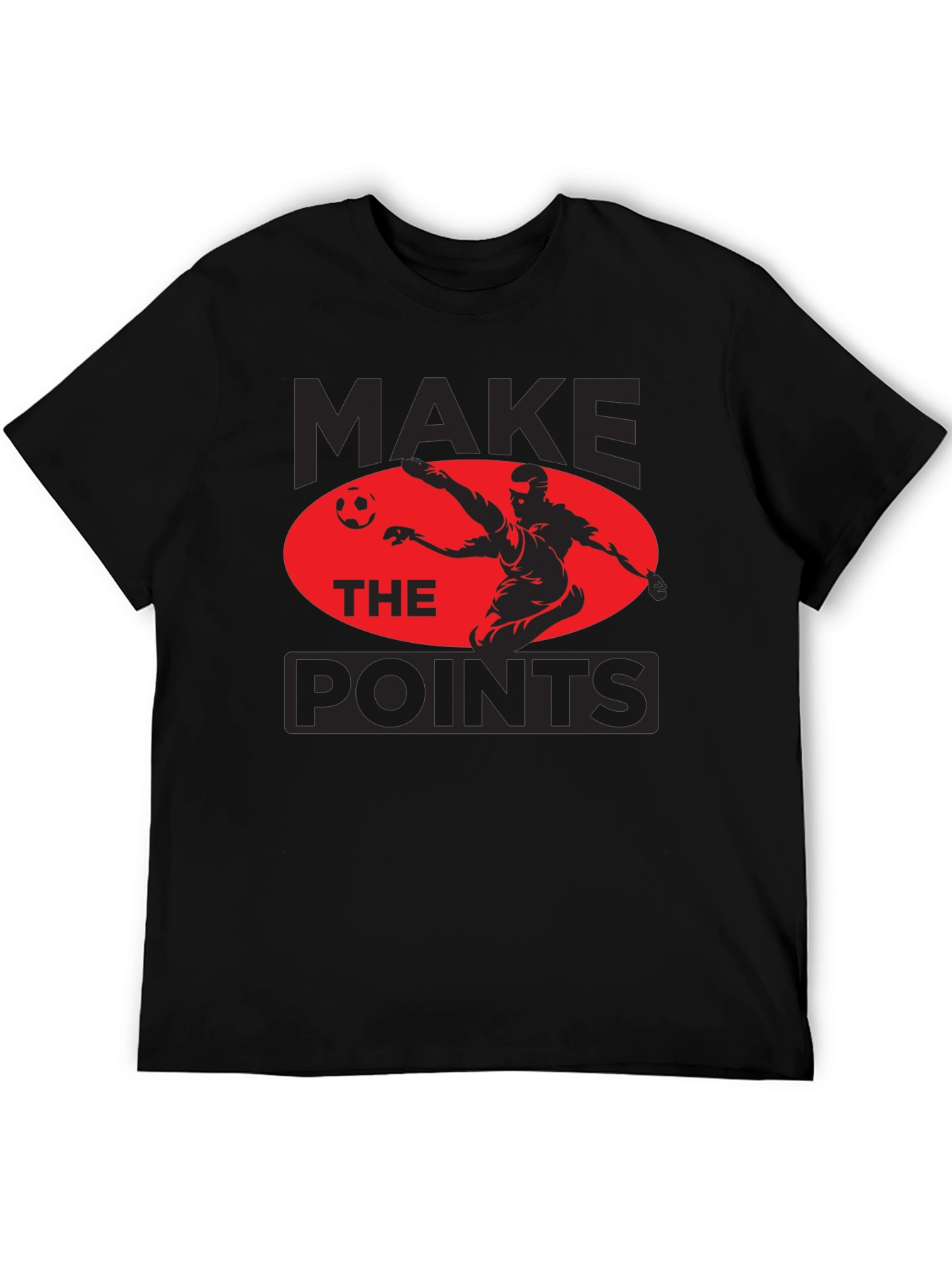 Make The Points Soccer Graphic Tee - Black