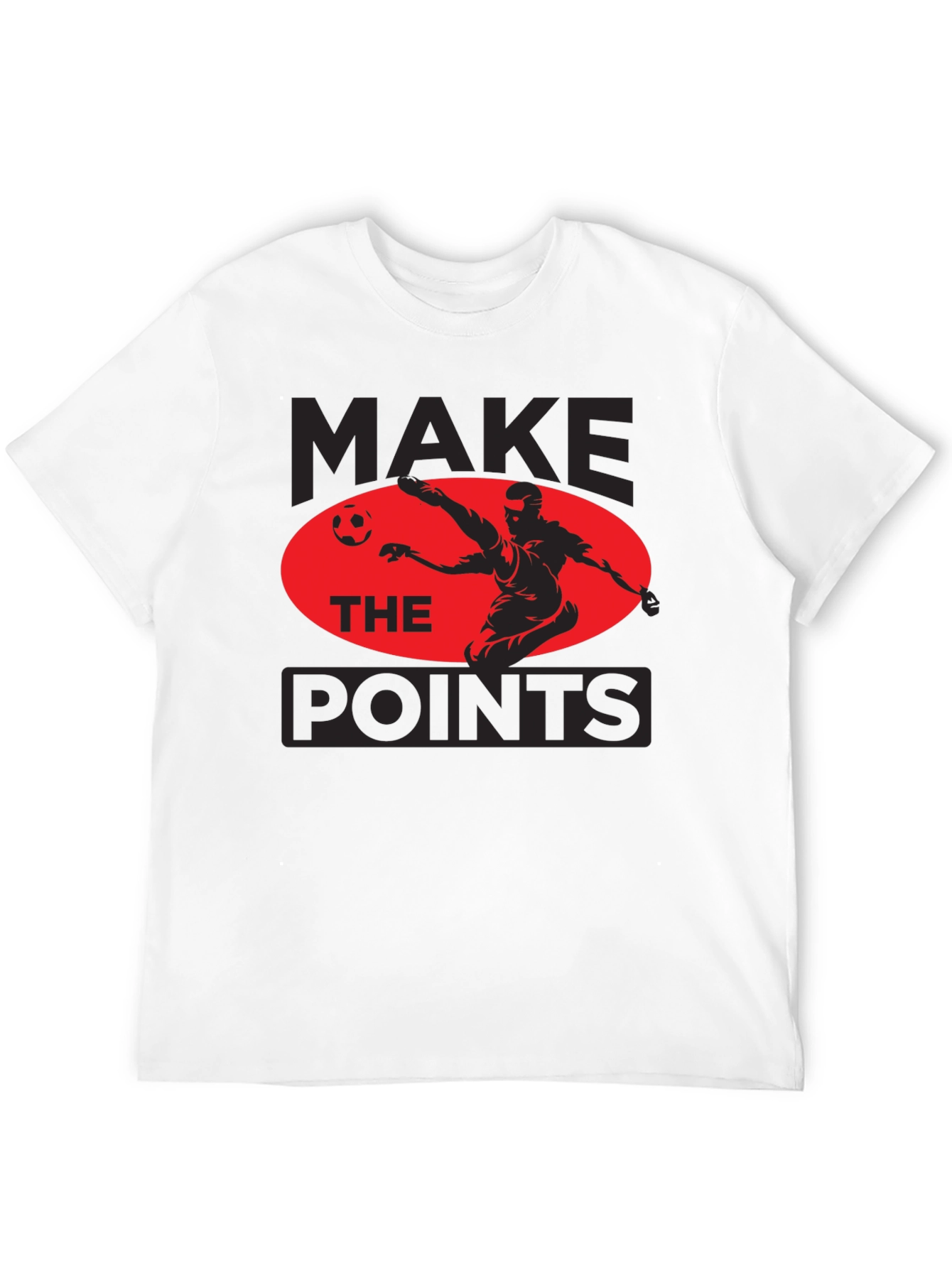 Make The Points Soccer Graphic Tee - Black