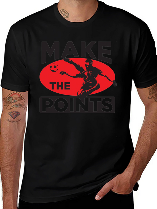 Make The Points Soccer Graphic Tee - Black