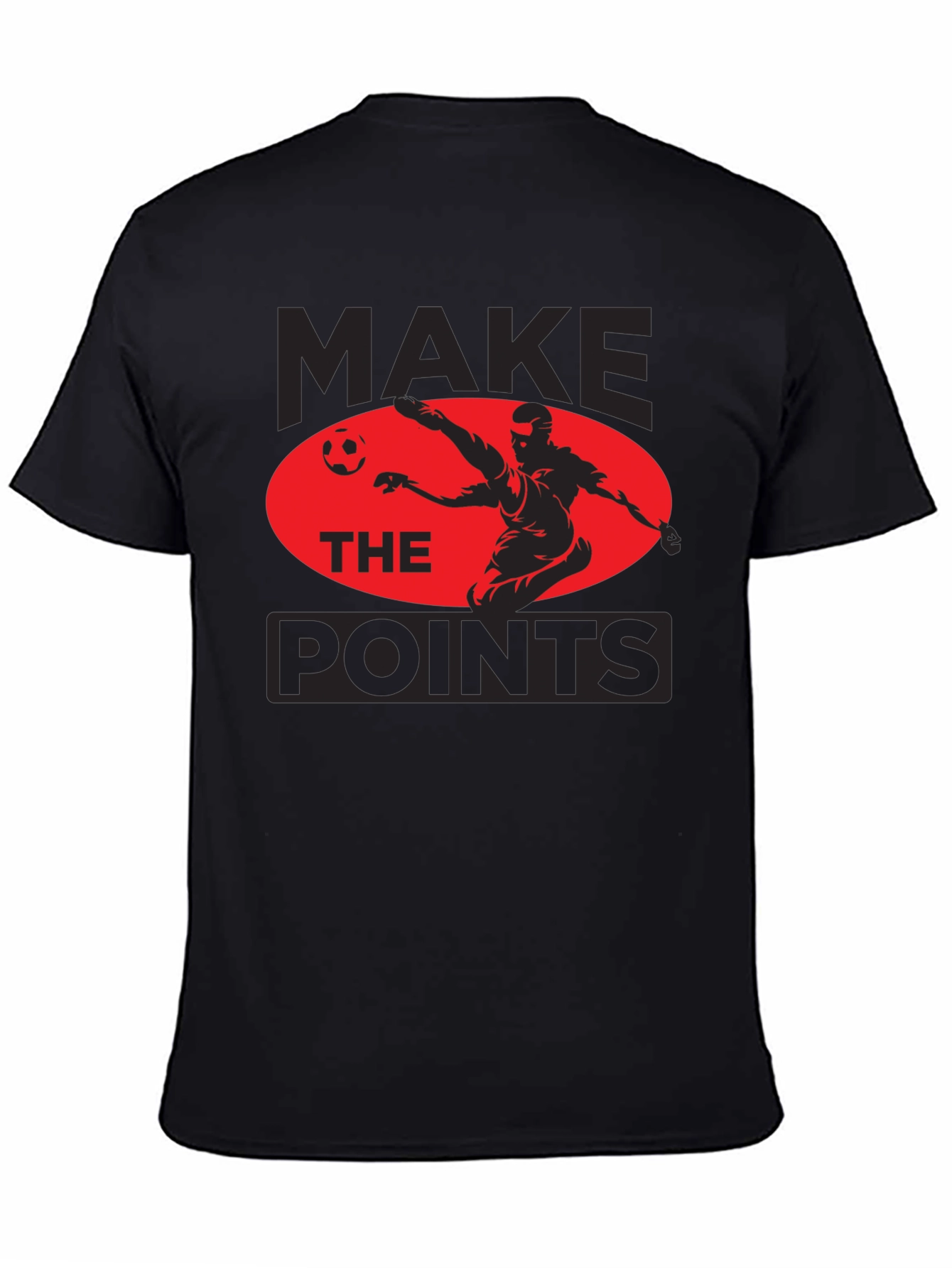 Make The Points Soccer Graphic Tee - Black