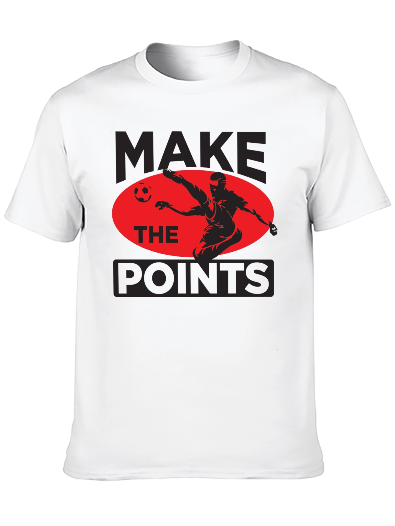 Make The Points Soccer Graphic Tee - Black