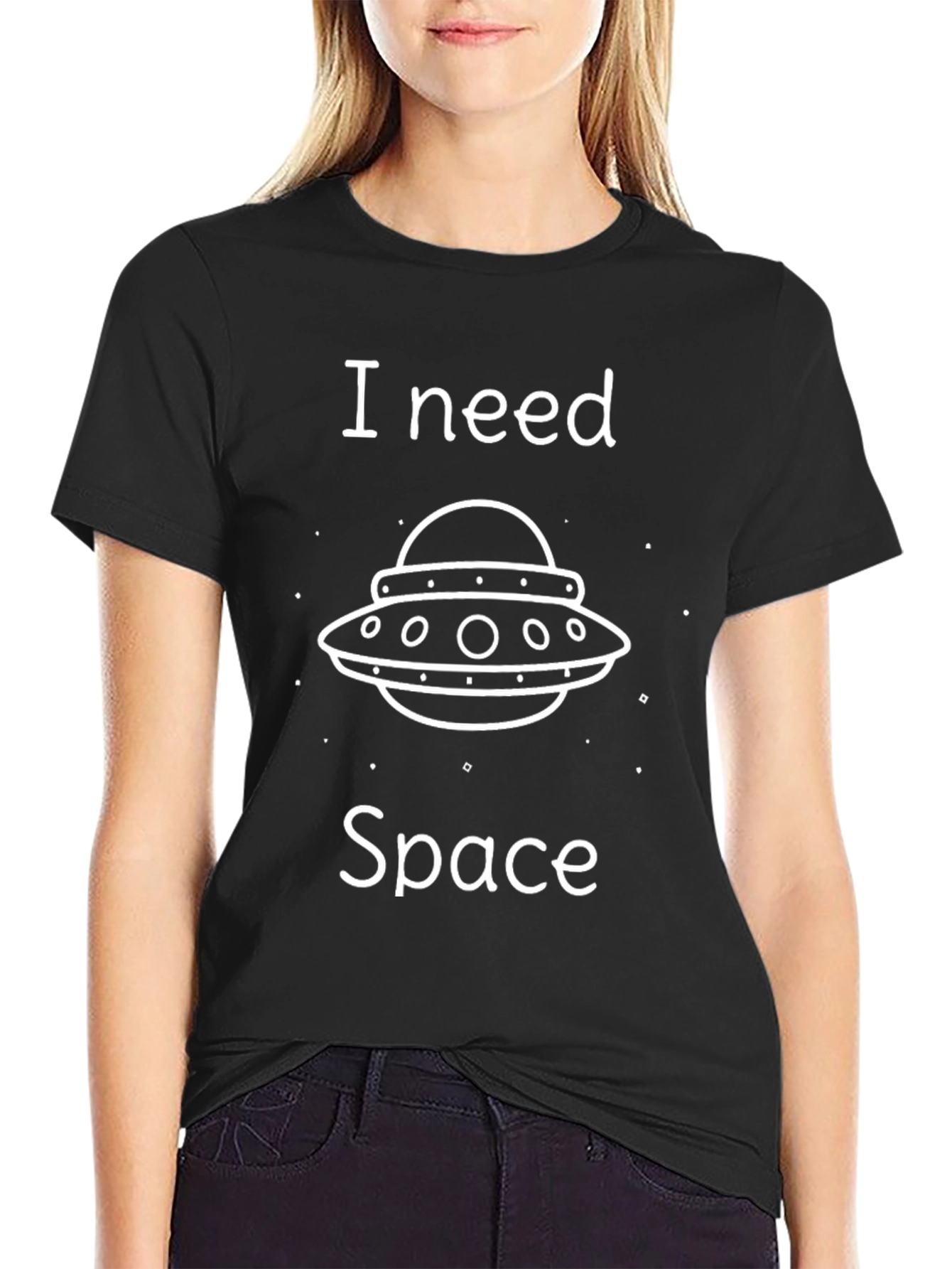 I Need Space UFO Graphic T-Shirt