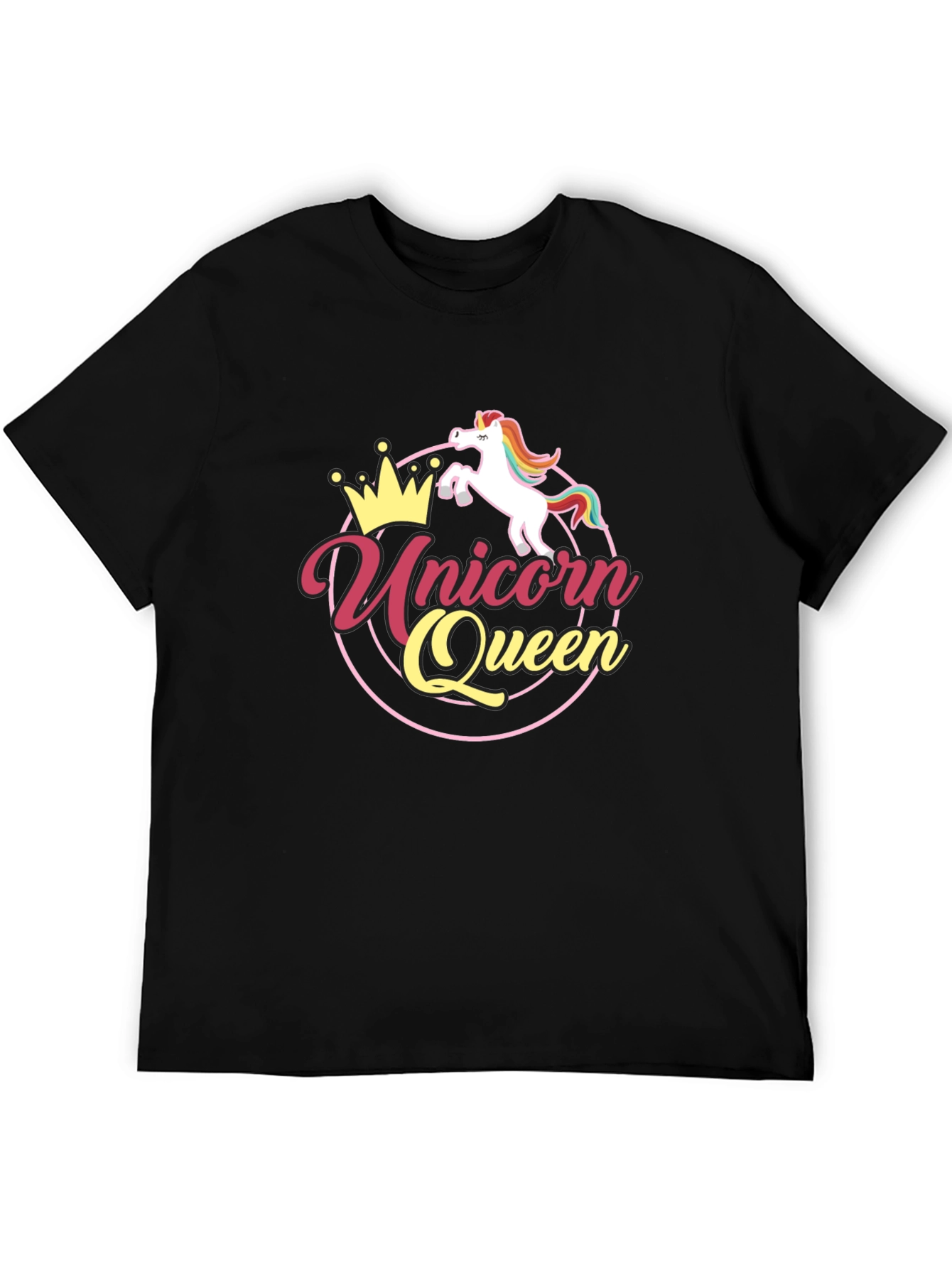Unicorn Queen Black T-Shirt