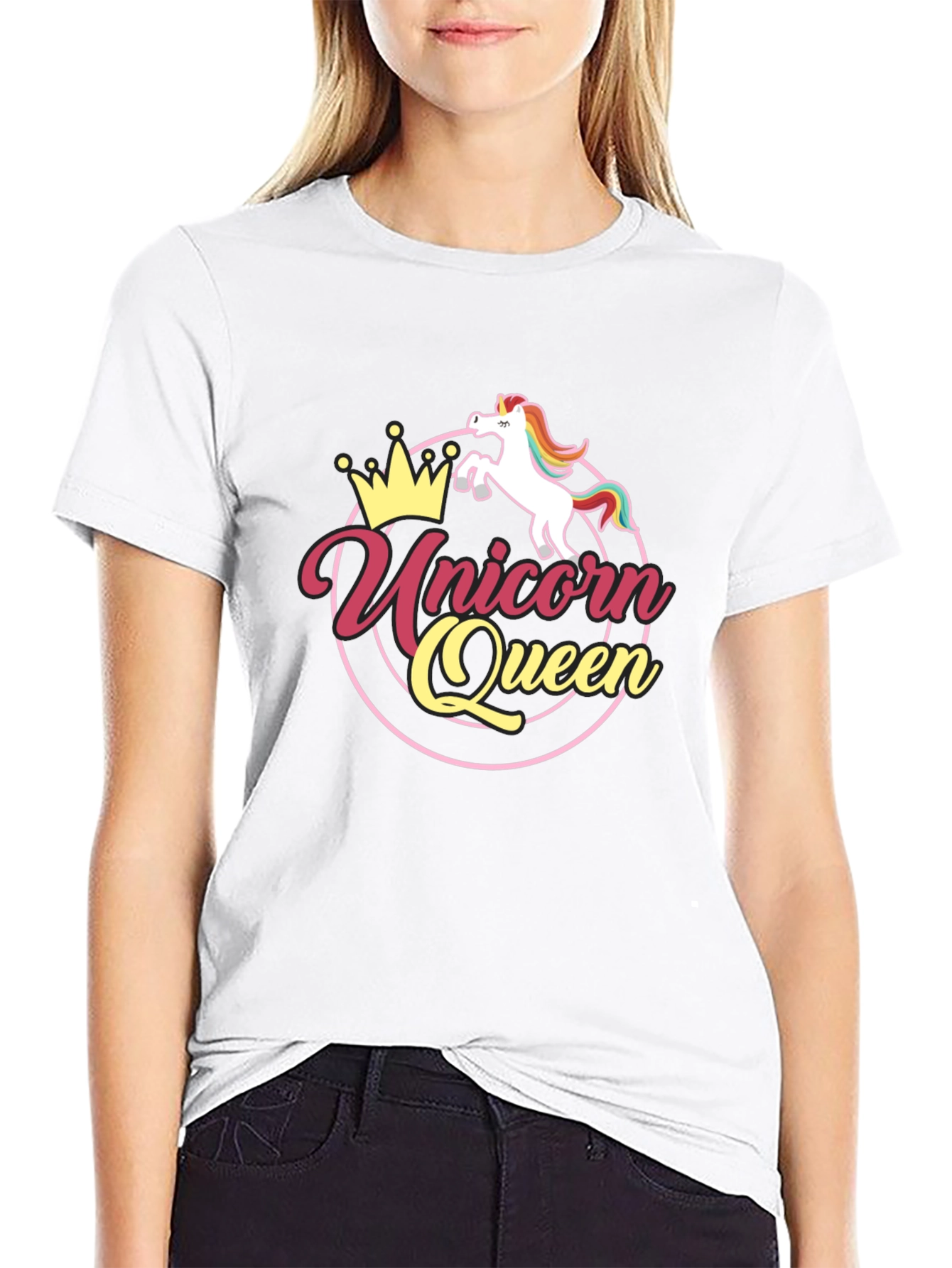 Unicorn Queen Black T-Shirt