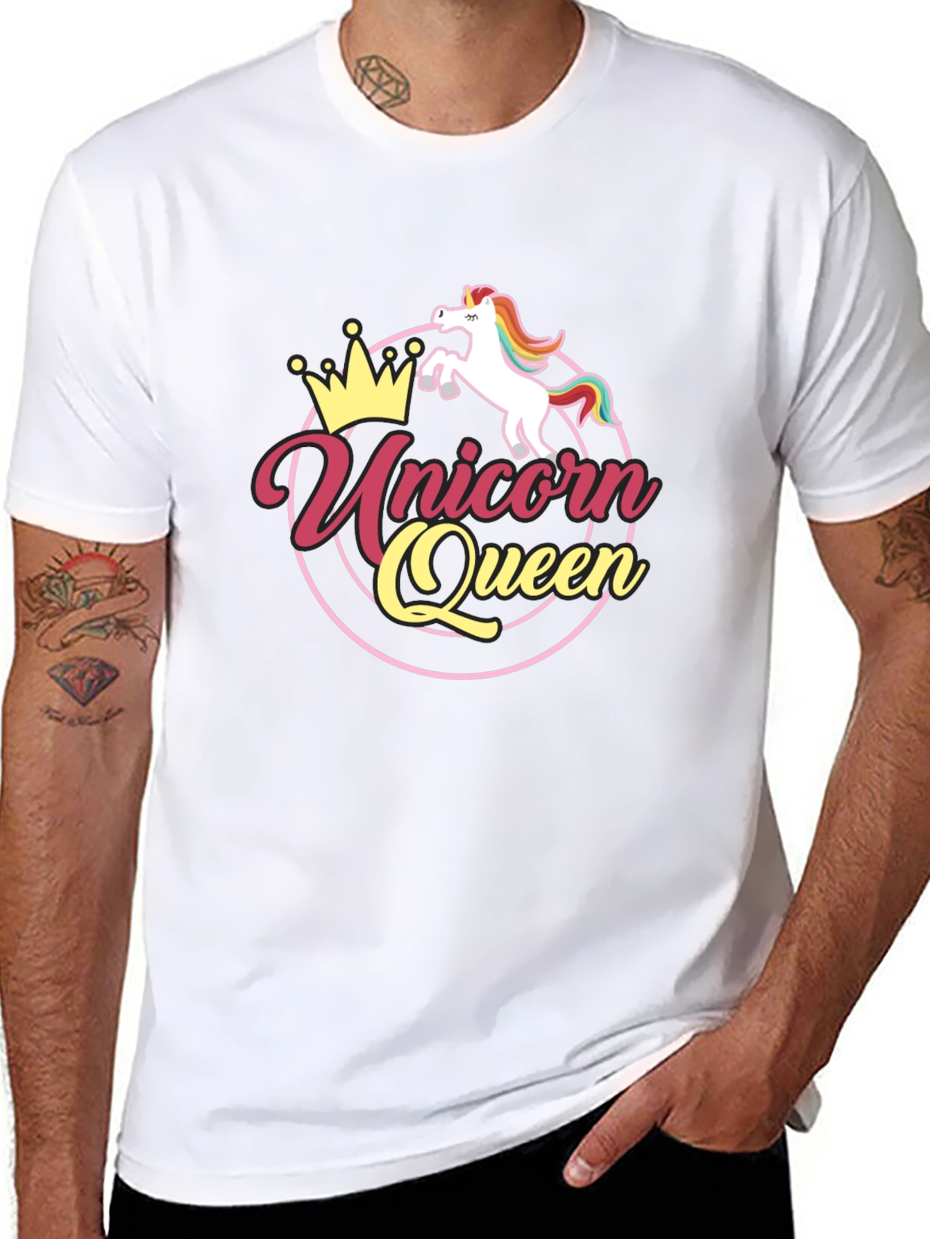 Unicorn Queen Black T-Shirt