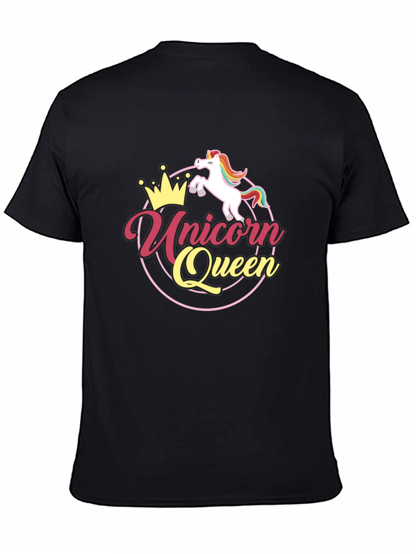 Unicorn Queen Black T-Shirt