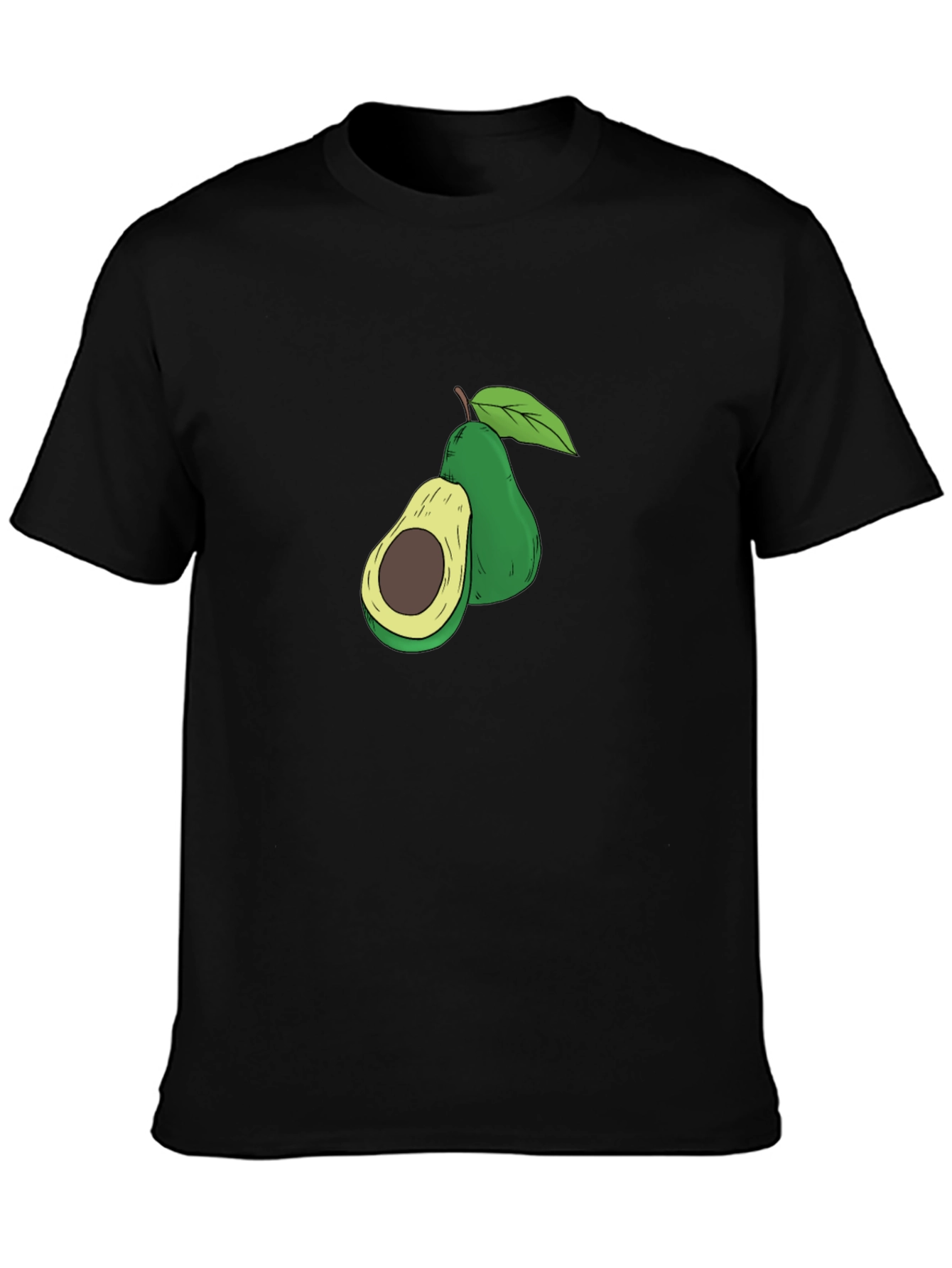 Avocado Graphic Tee - Unisex Black T-Shirt