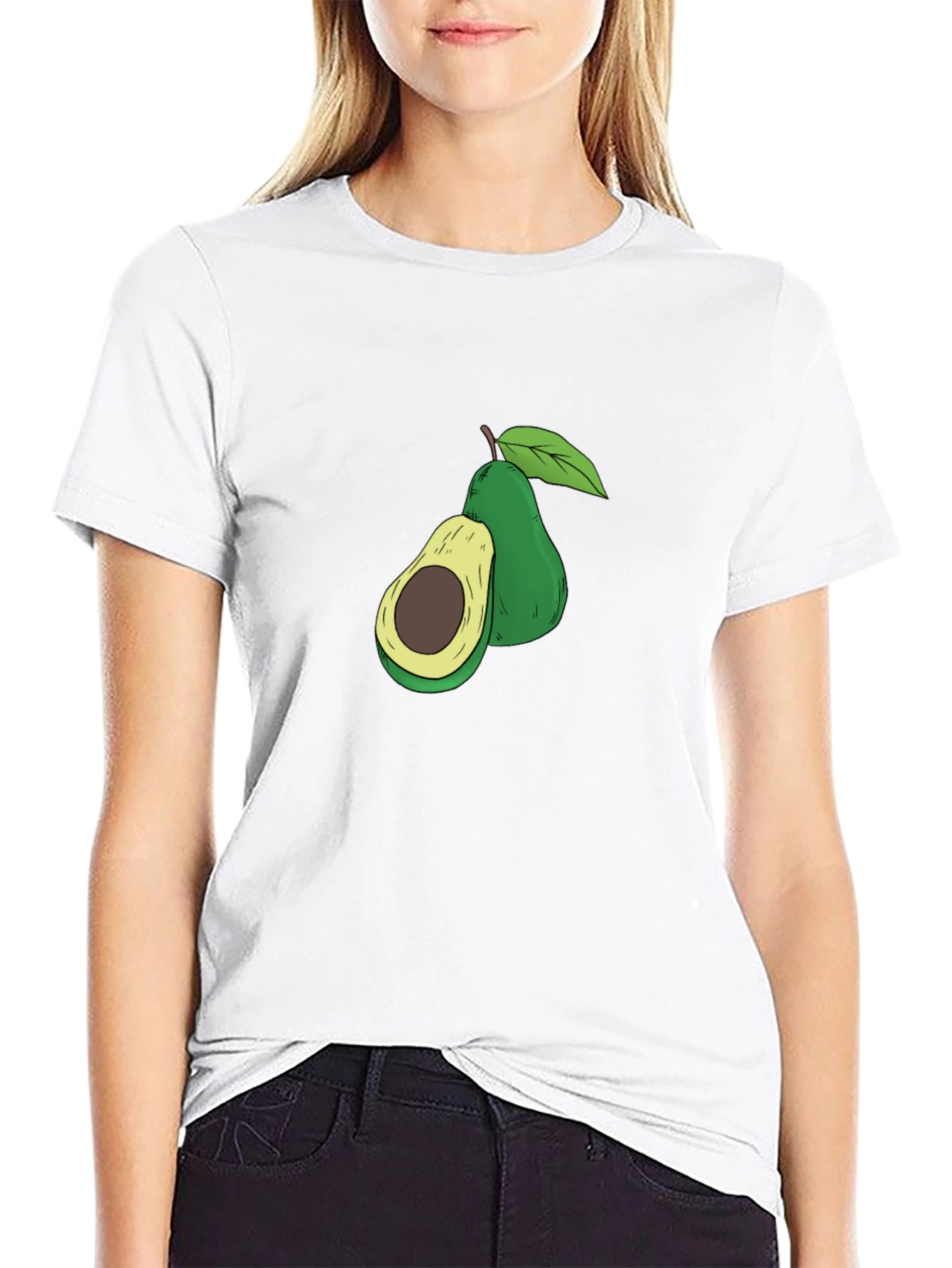 Avocado Graphic Tee - Unisex Black T-Shirt
