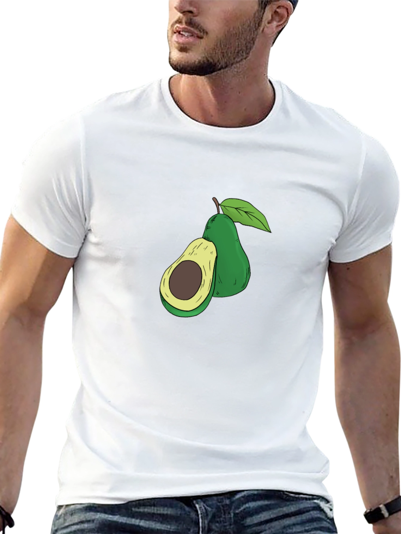 Avocado Graphic Tee - Unisex Black T-Shirt