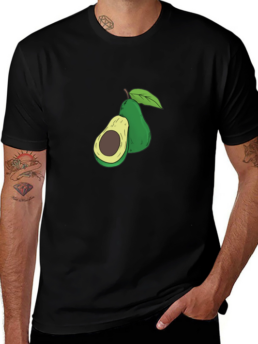 Avocado Graphic Tee - Unisex Black T-Shirt