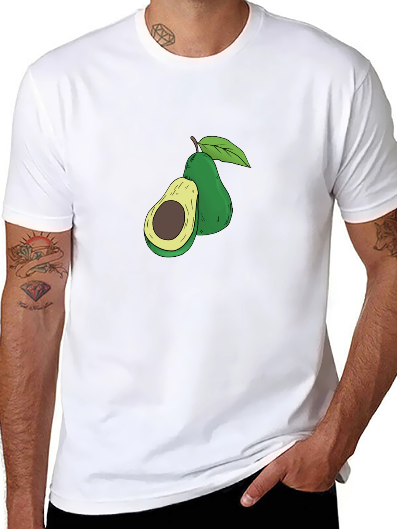 Avocado Graphic Tee - Unisex Black T-Shirt