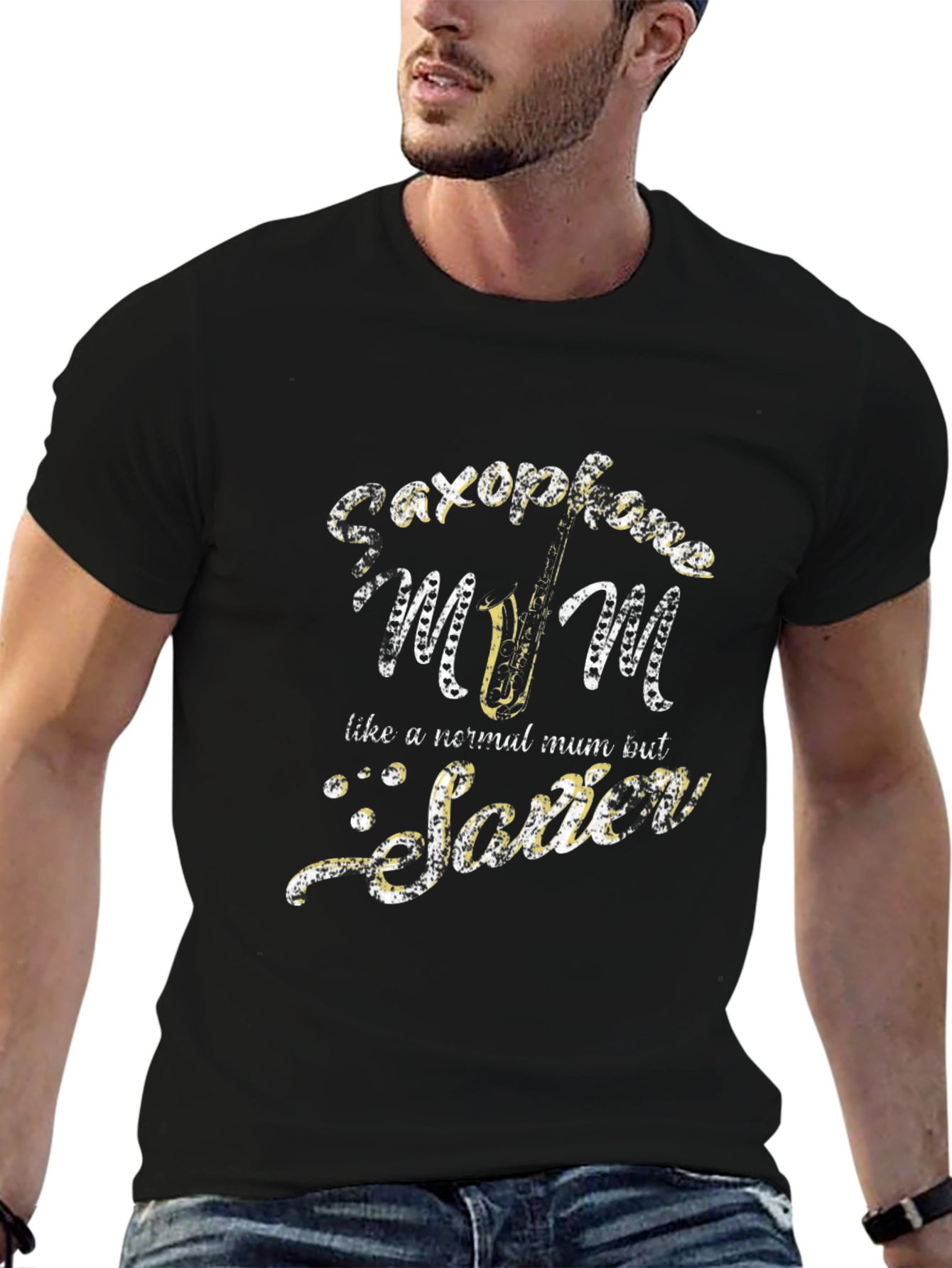Saxophone Mum T-Shirt - Novelty Music Lover Tee