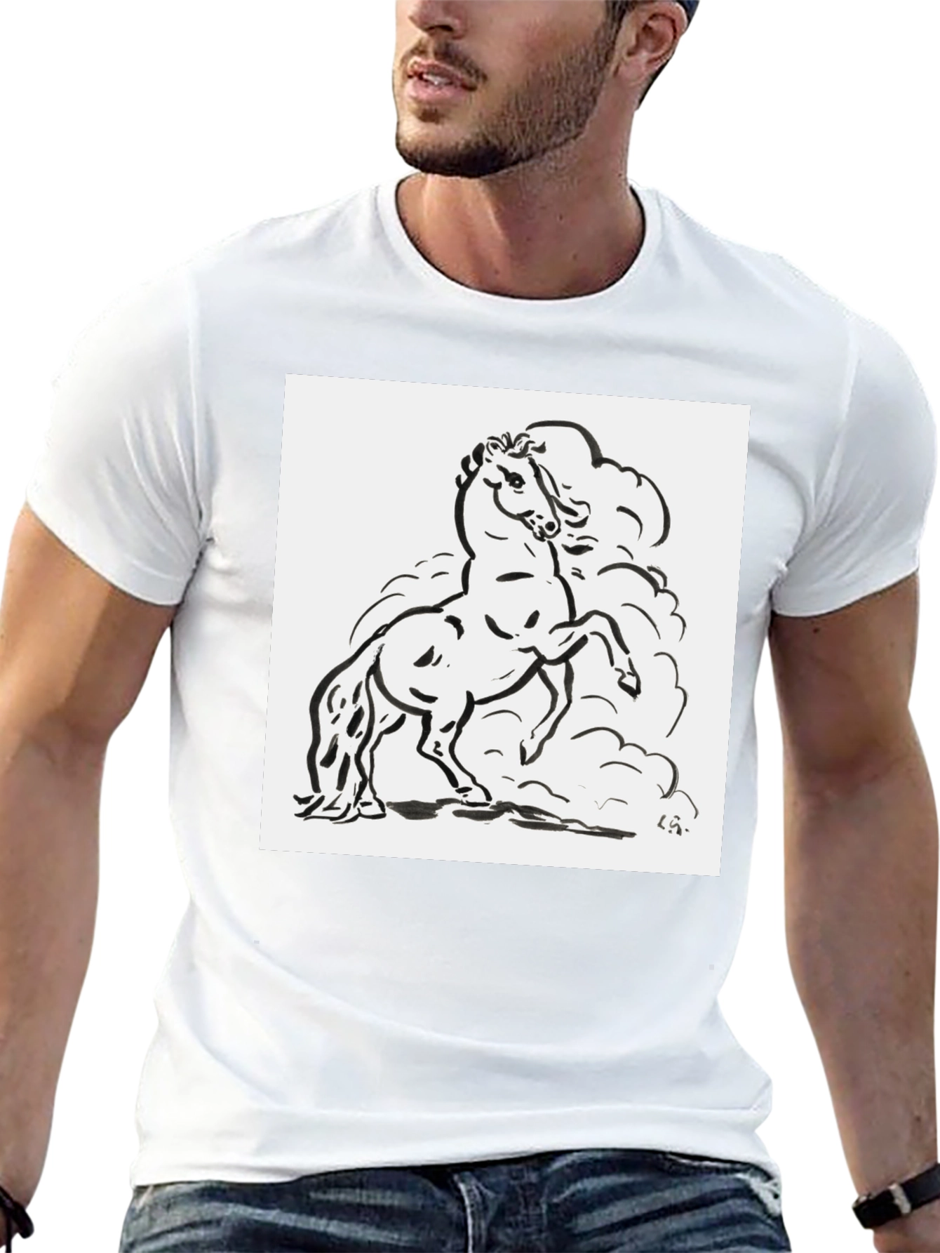Black Horse Graphic Tee