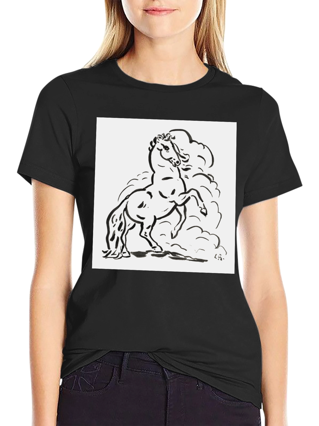 Black Horse Graphic Tee