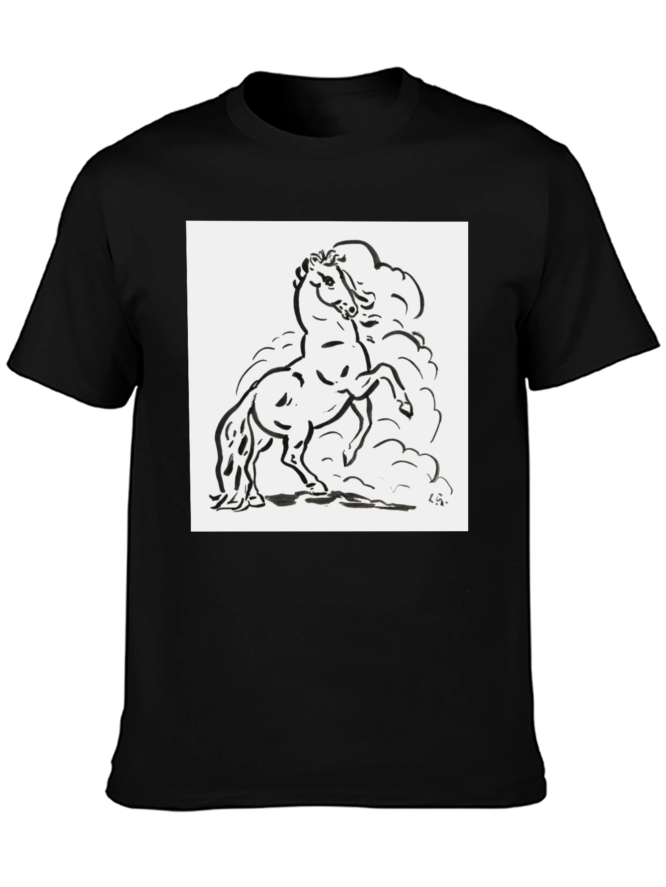 Black Horse Graphic Tee