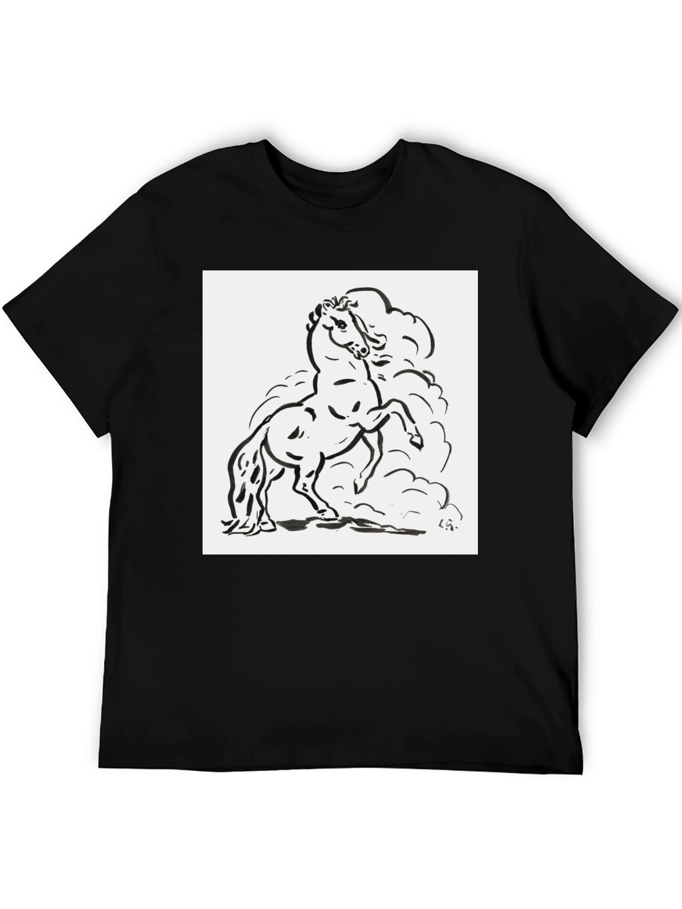 Black Horse Graphic Tee