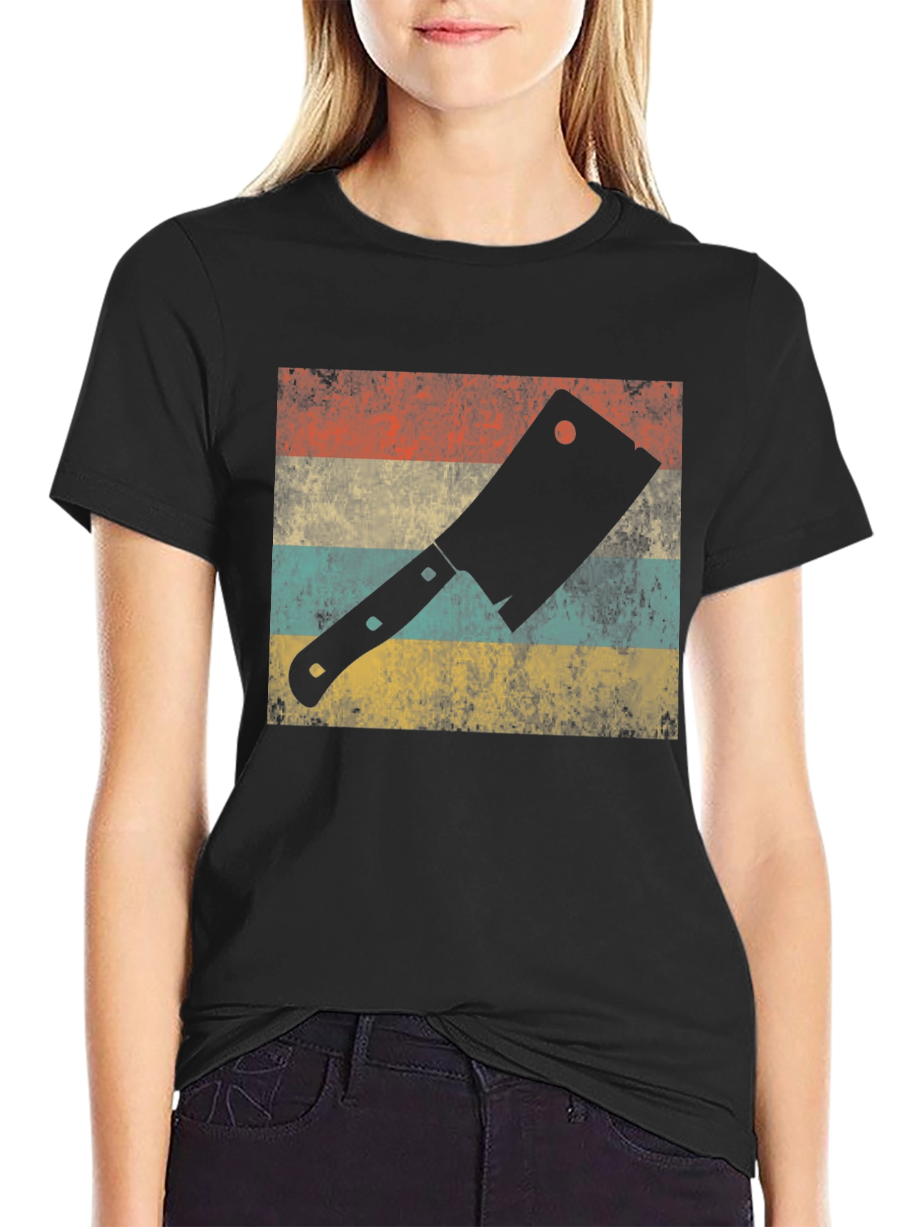 Retro Butcher Cleaver Graphic Tee