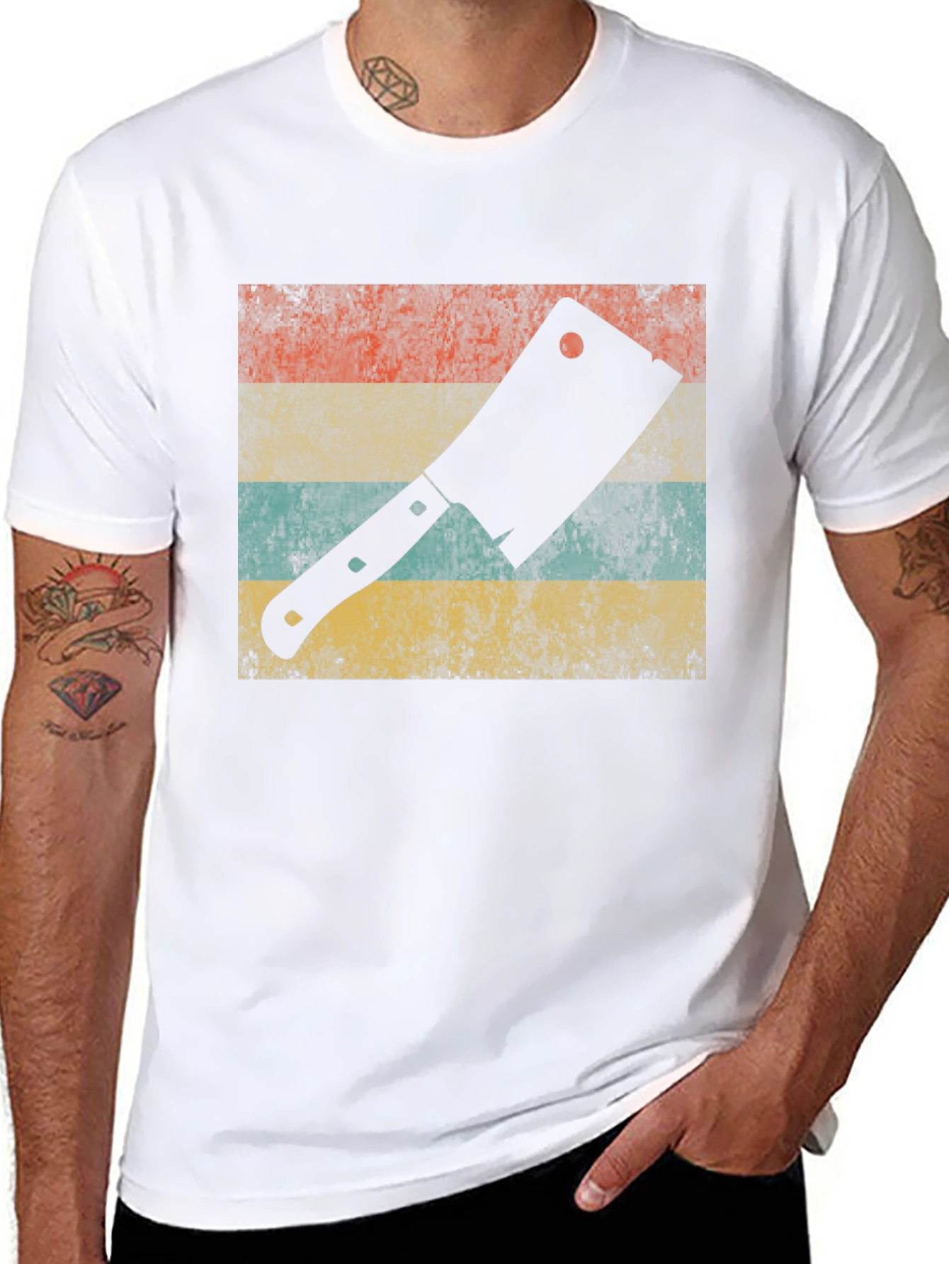 Retro Butcher Cleaver Graphic Tee