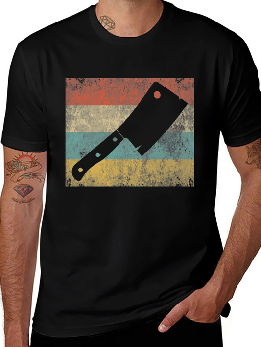 Retro Butcher Cleaver Graphic Tee