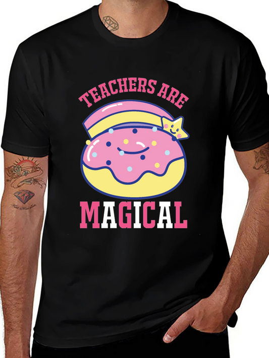 Teachers Are Magical Donut T-Shirt