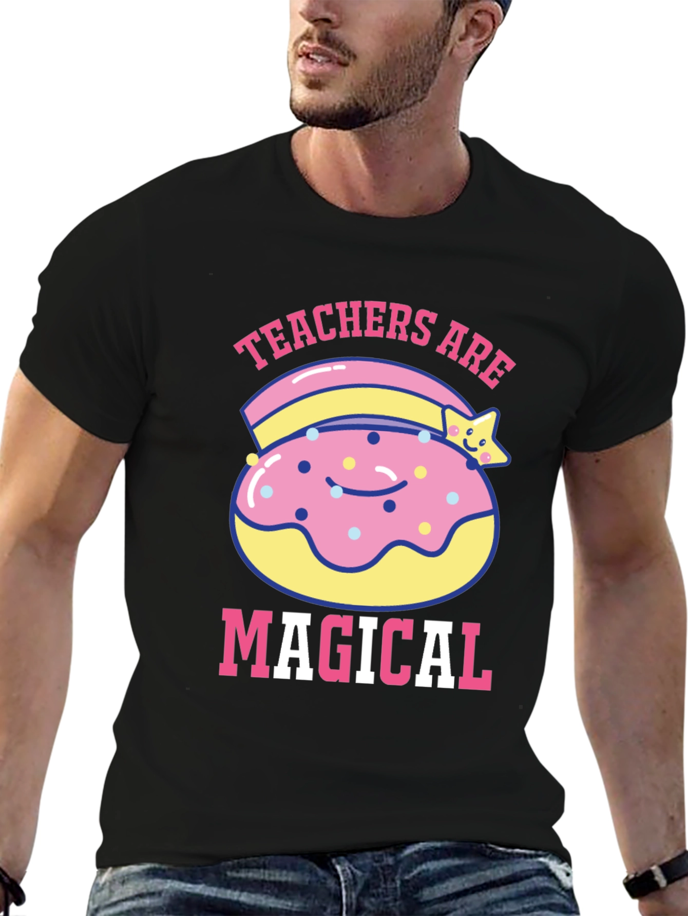 Teachers Are Magical Donut T-Shirt