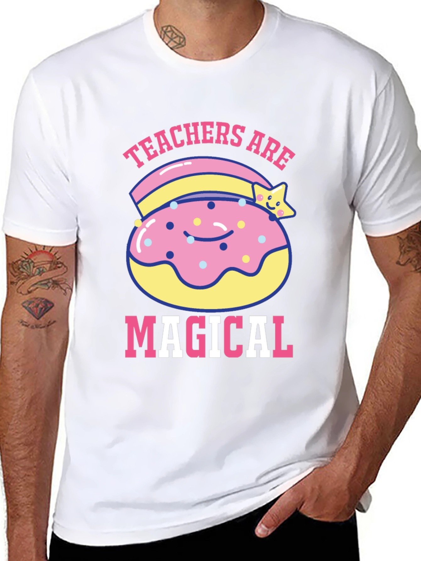 Teachers Are Magical Donut T-Shirt