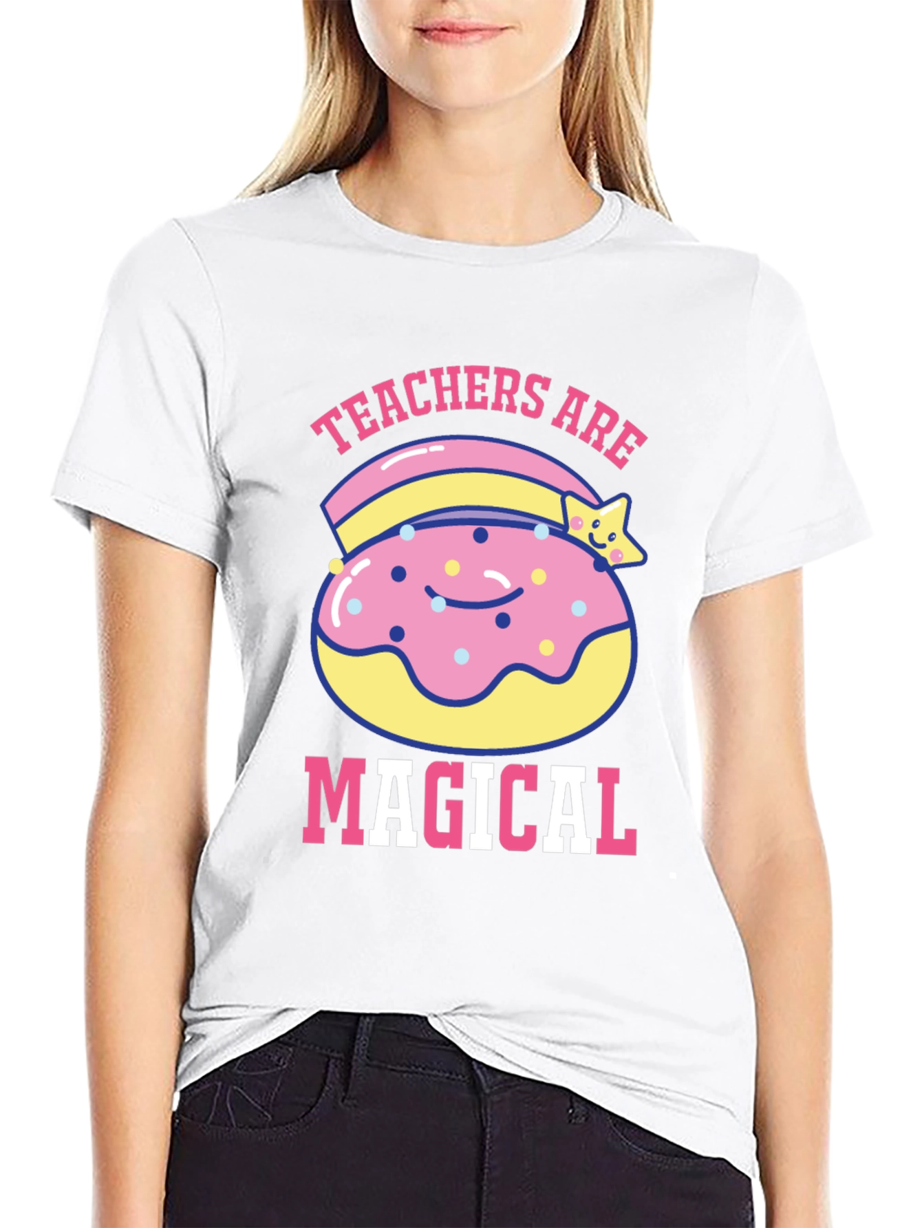 Teachers Are Magical Donut T-Shirt