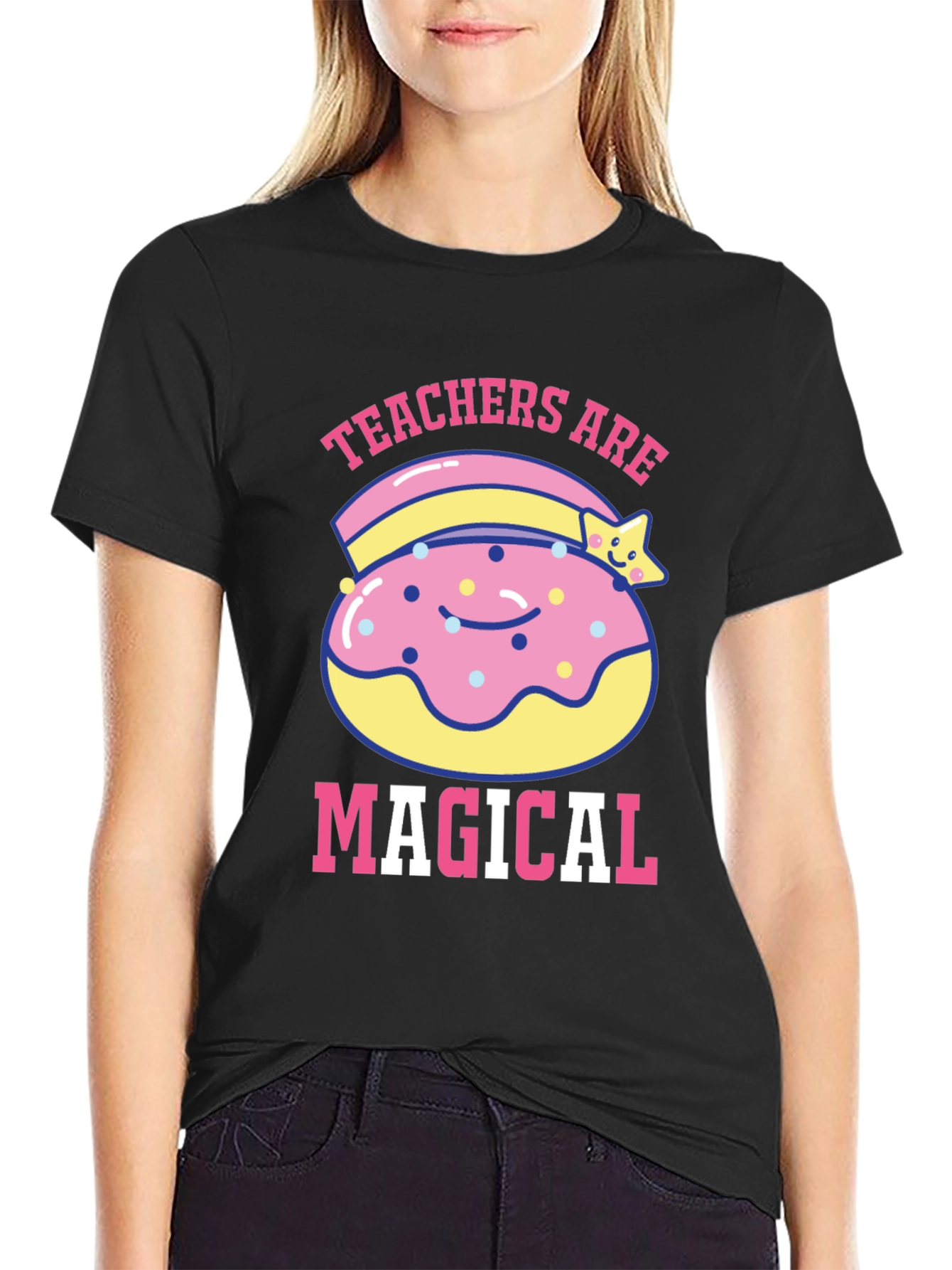 Teachers Are Magical Donut T-Shirt