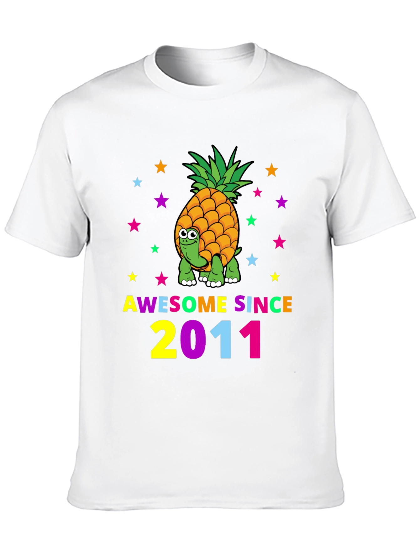 Awesome Since 2011 Pineapple Turtle T-Shirt