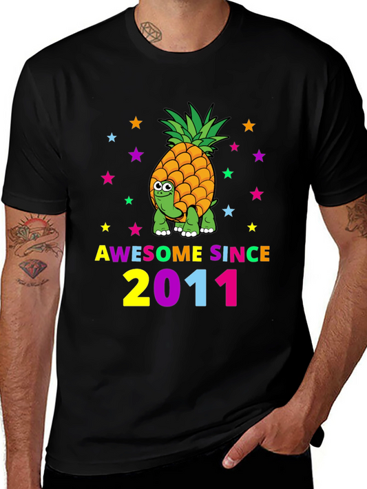 Awesome Since 2011 Pineapple Turtle T-Shirt