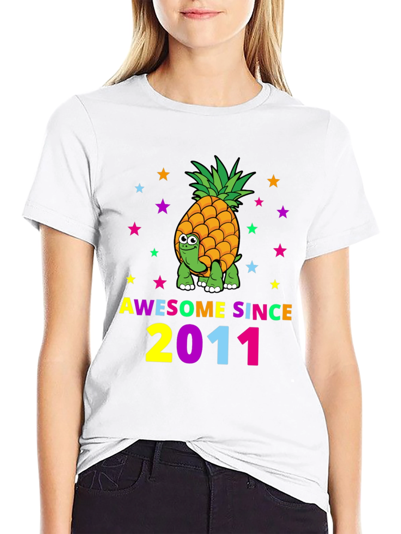 Awesome Since 2011 Pineapple Turtle T-Shirt