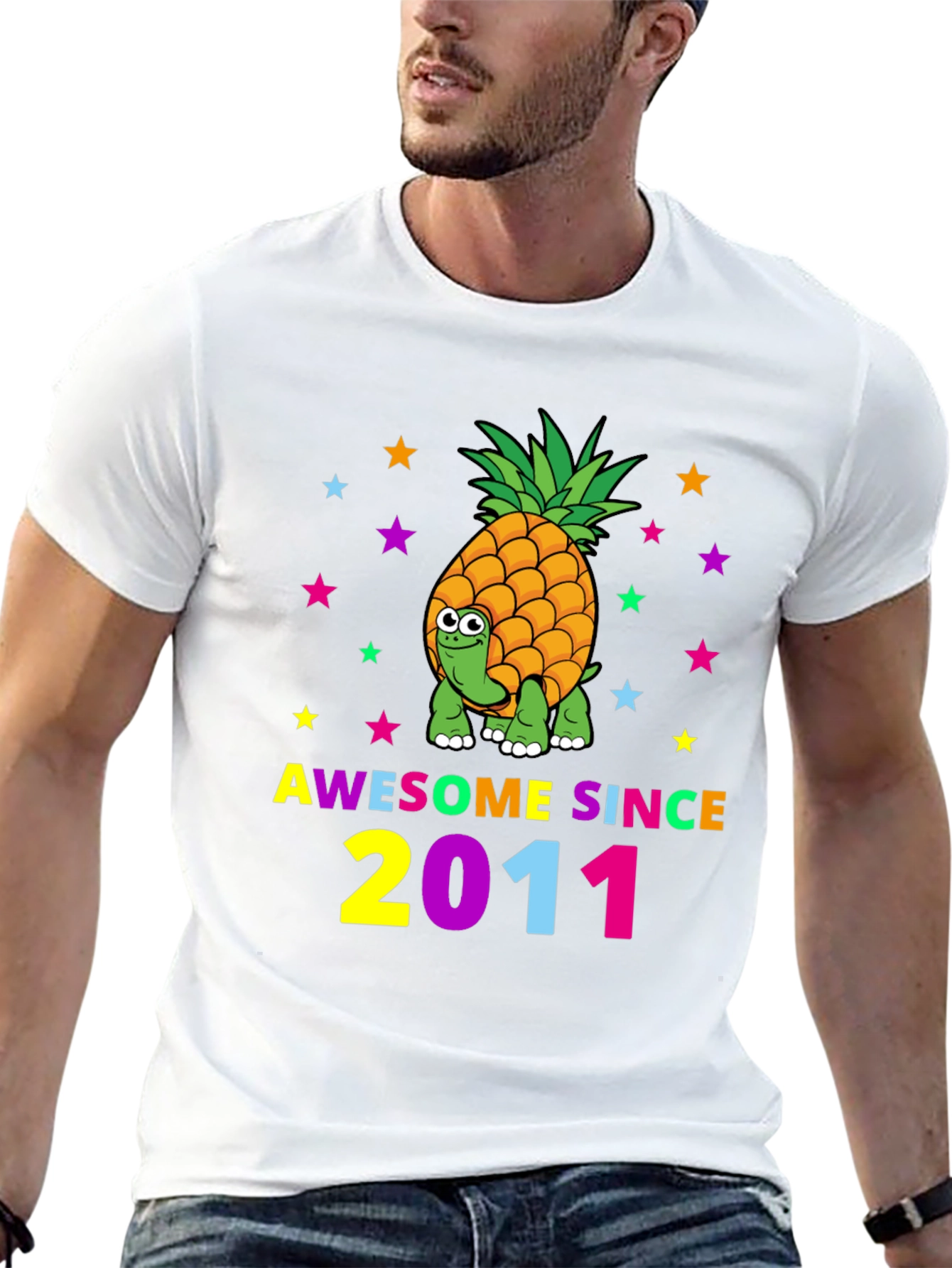 Awesome Since 2011 Pineapple Turtle T-Shirt