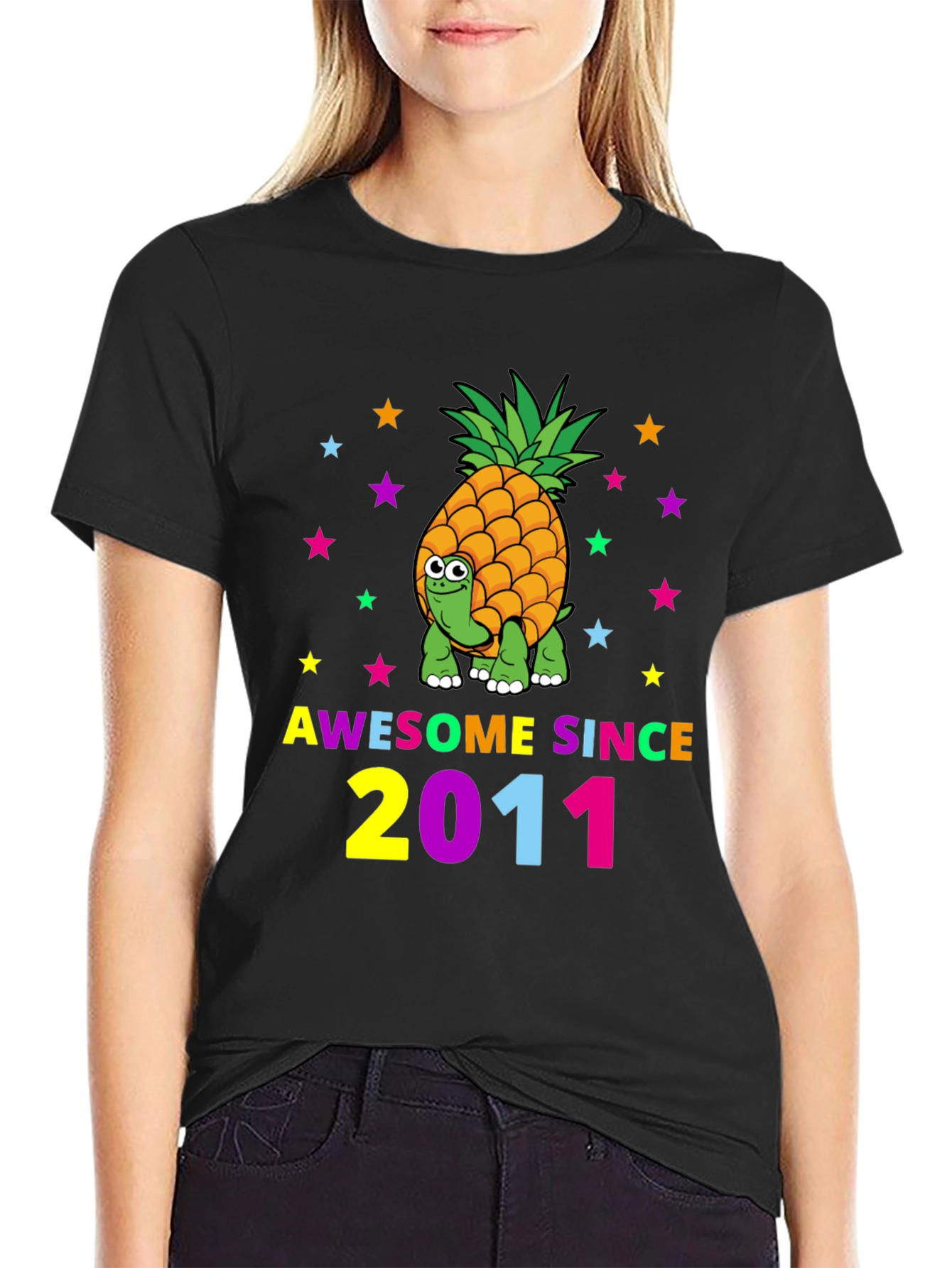 Awesome Since 2011 Pineapple Turtle T-Shirt