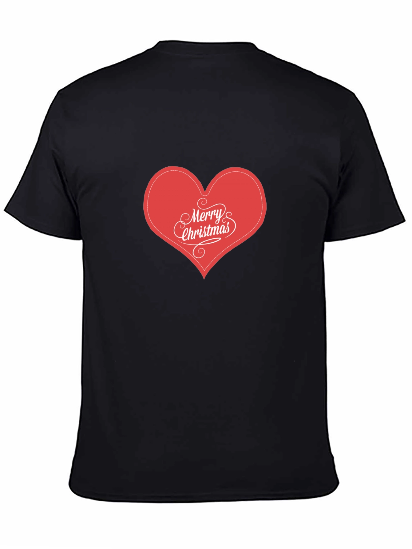 Merry Christmas Heart Graphic T-Shirt