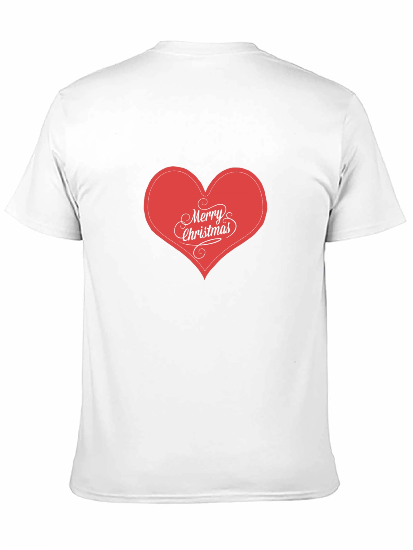 Merry Christmas Heart Graphic T-Shirt