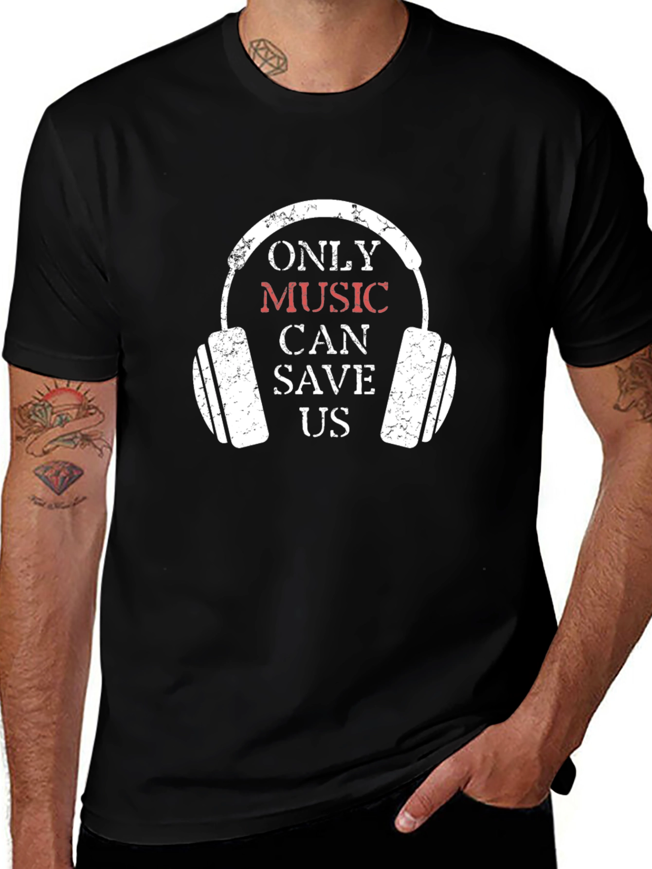 Only Music Can Save Us - Graphic T-Shirt