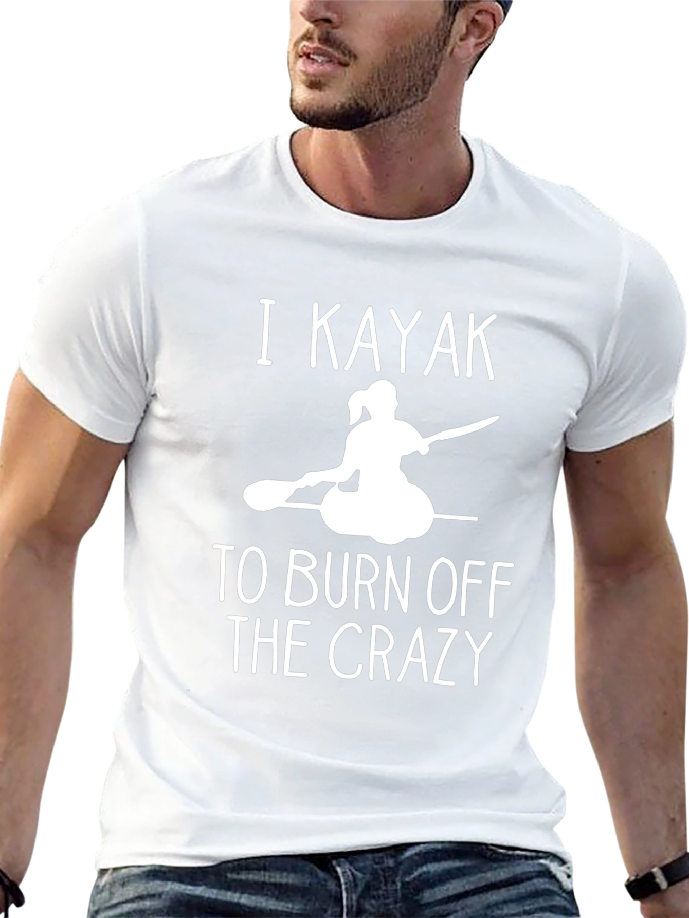 I Kayak to Burn Off The Crazy Black T-Shirt