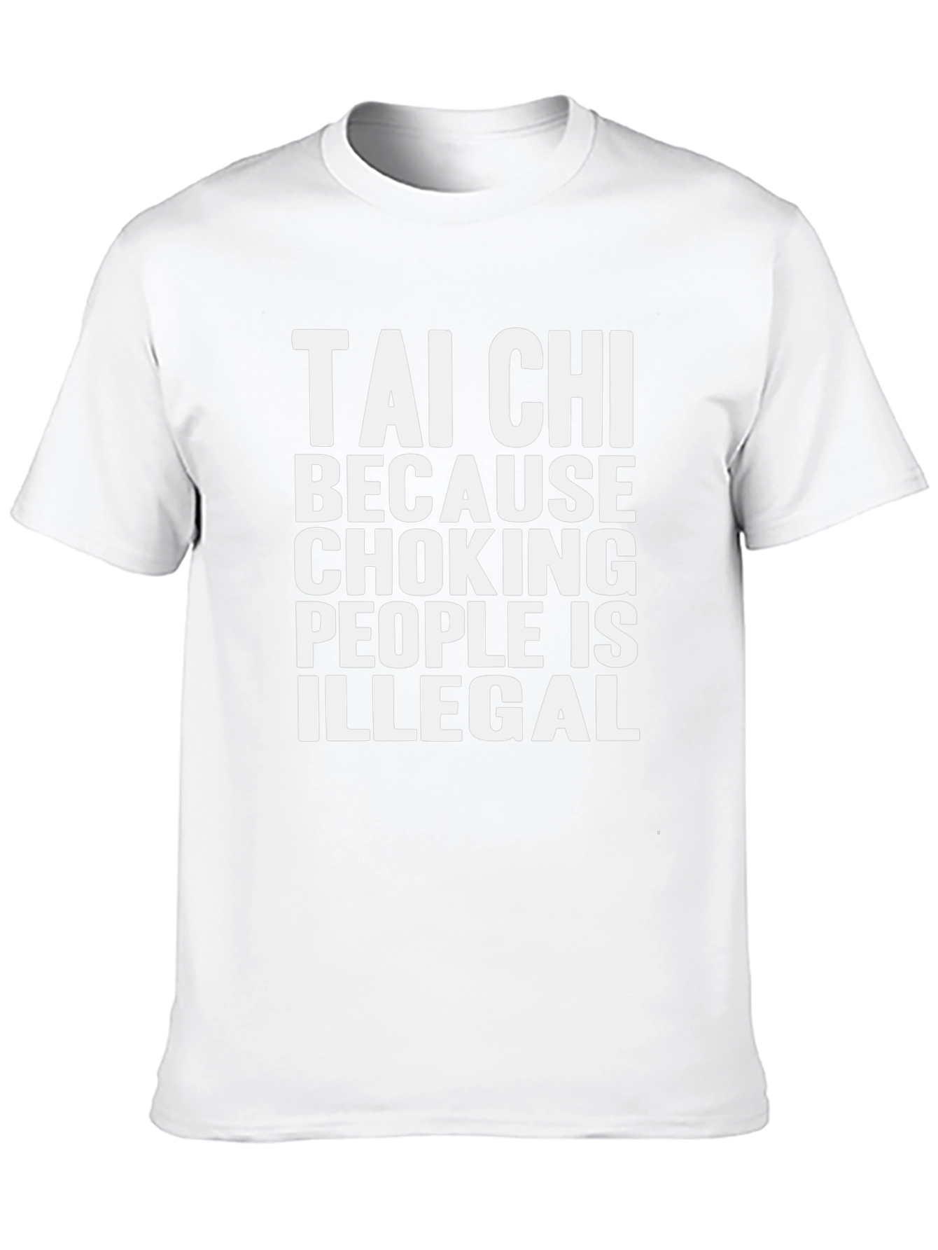 Tai Chi Choking People T-Shirt Funny Martial Arts Tee